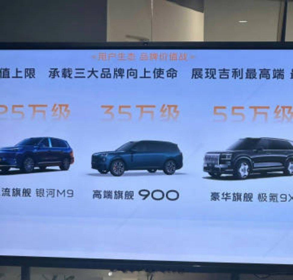 之前貌似看过类似的价格泄露图？现在又来一张？极氪9X直接标55万级，领克900的