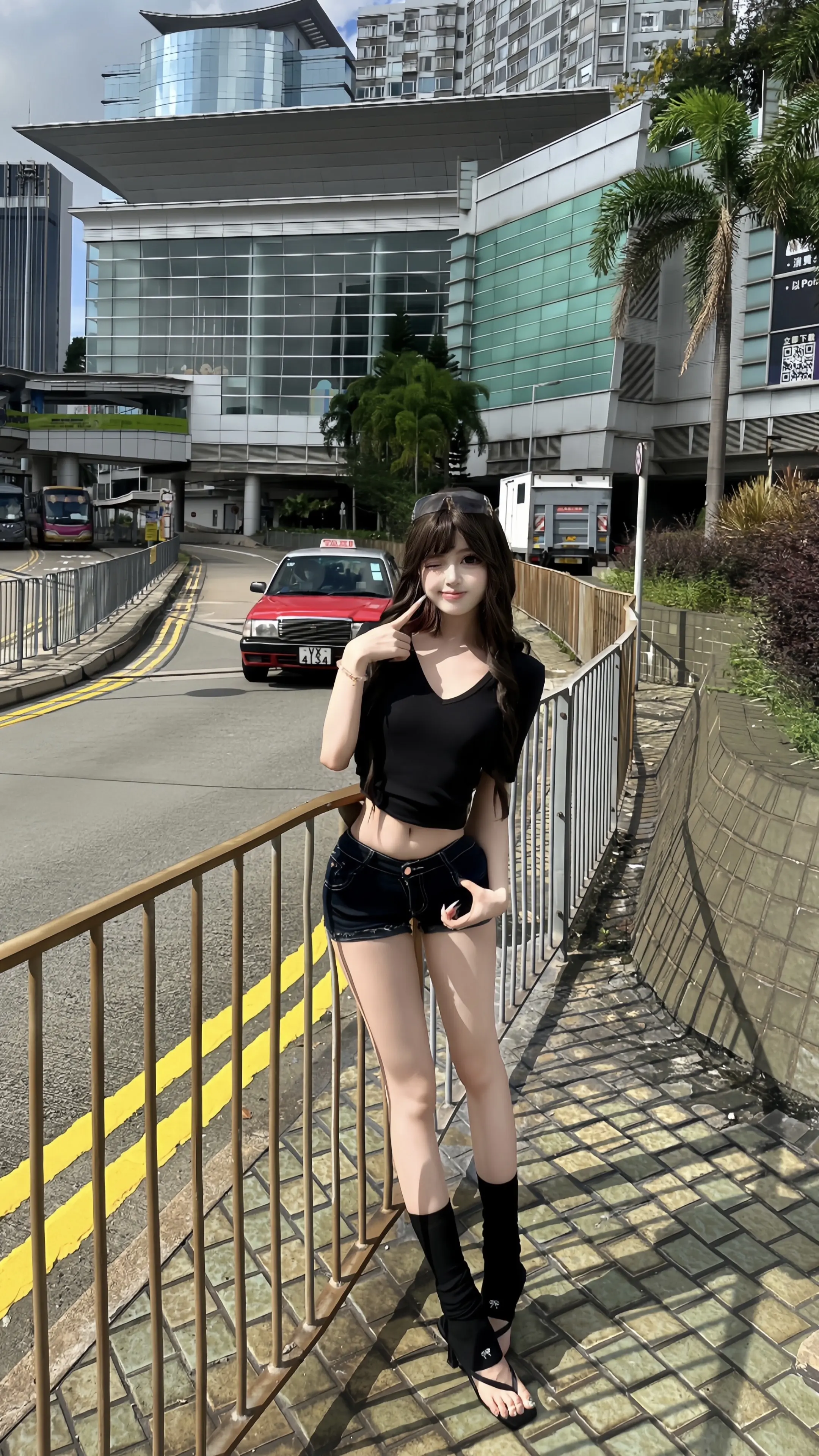 走两脚路就累了呗🇭🇰。