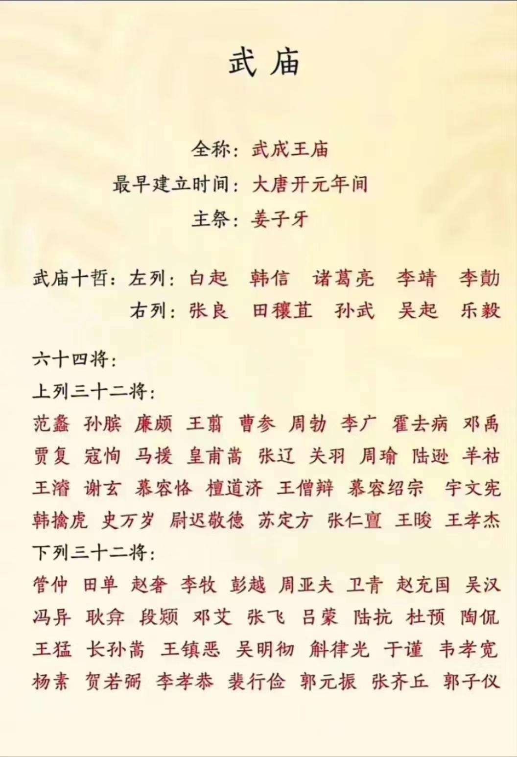 武庙所有的武将都在里面

我怎么感觉管仲不是武将呢，没带兵打过仗，怎么也在里面？