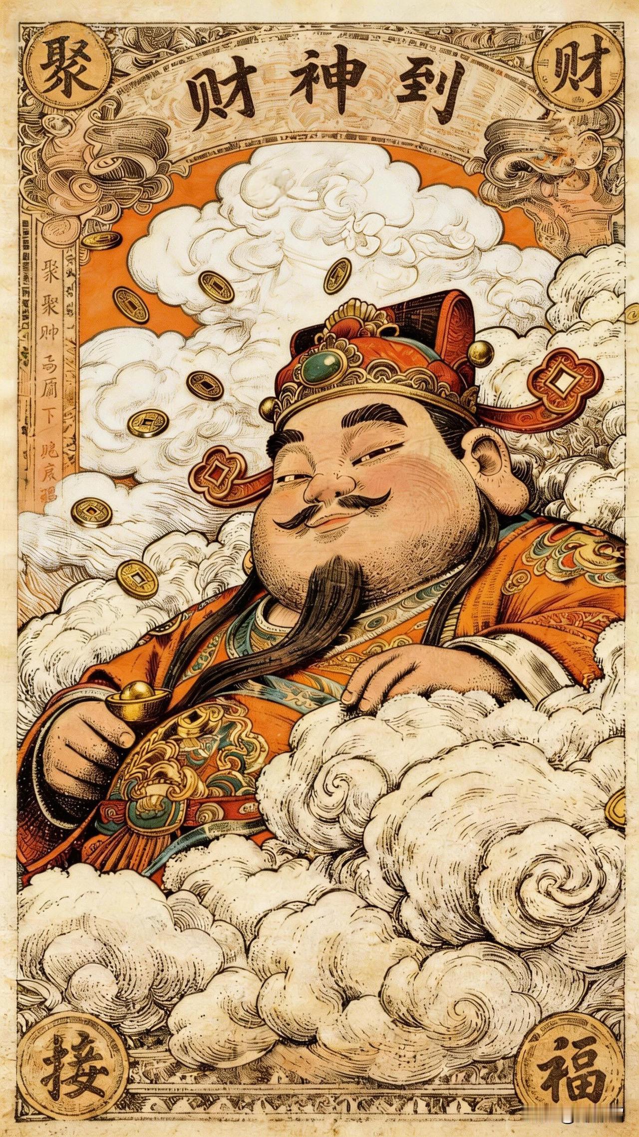 初五迎财神｜好运壁纸
把福神揣进兜里，把好运顶在头上。2026，做个有福气的小富