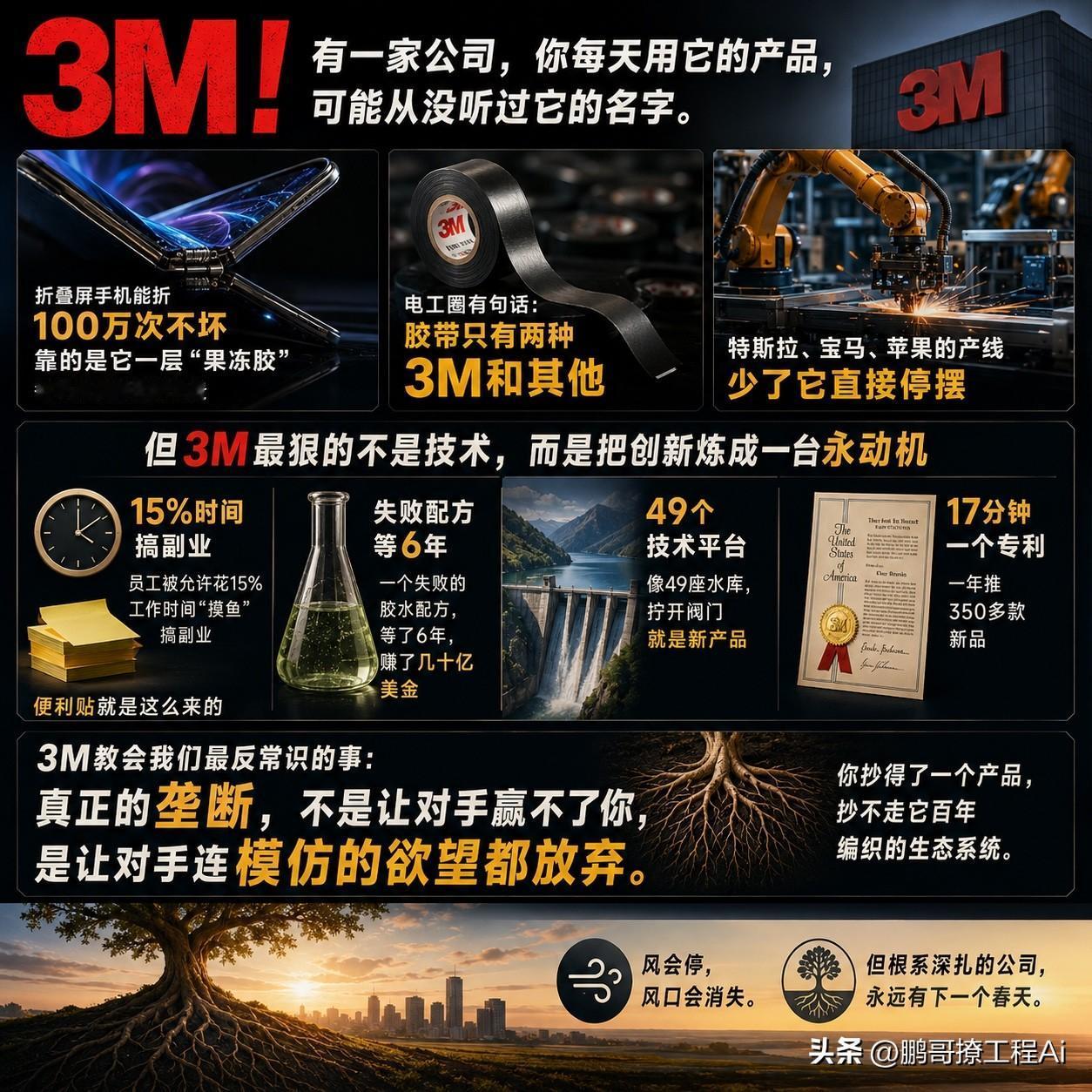 3M！ 有一家公司，你每天用它的产品，可能从没听过它的名字。
折叠屏手机能折10