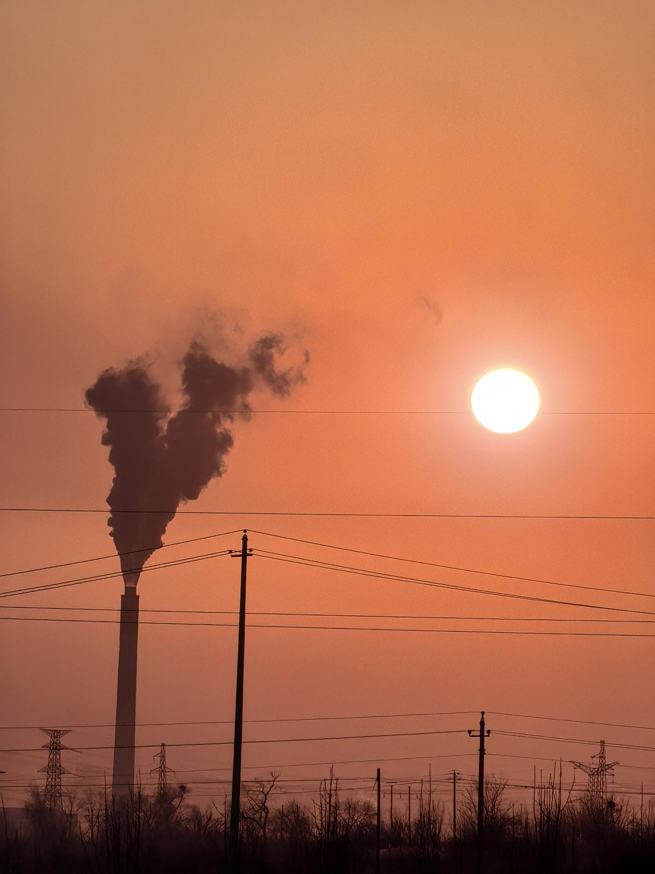 随手拍一张夕阳西下