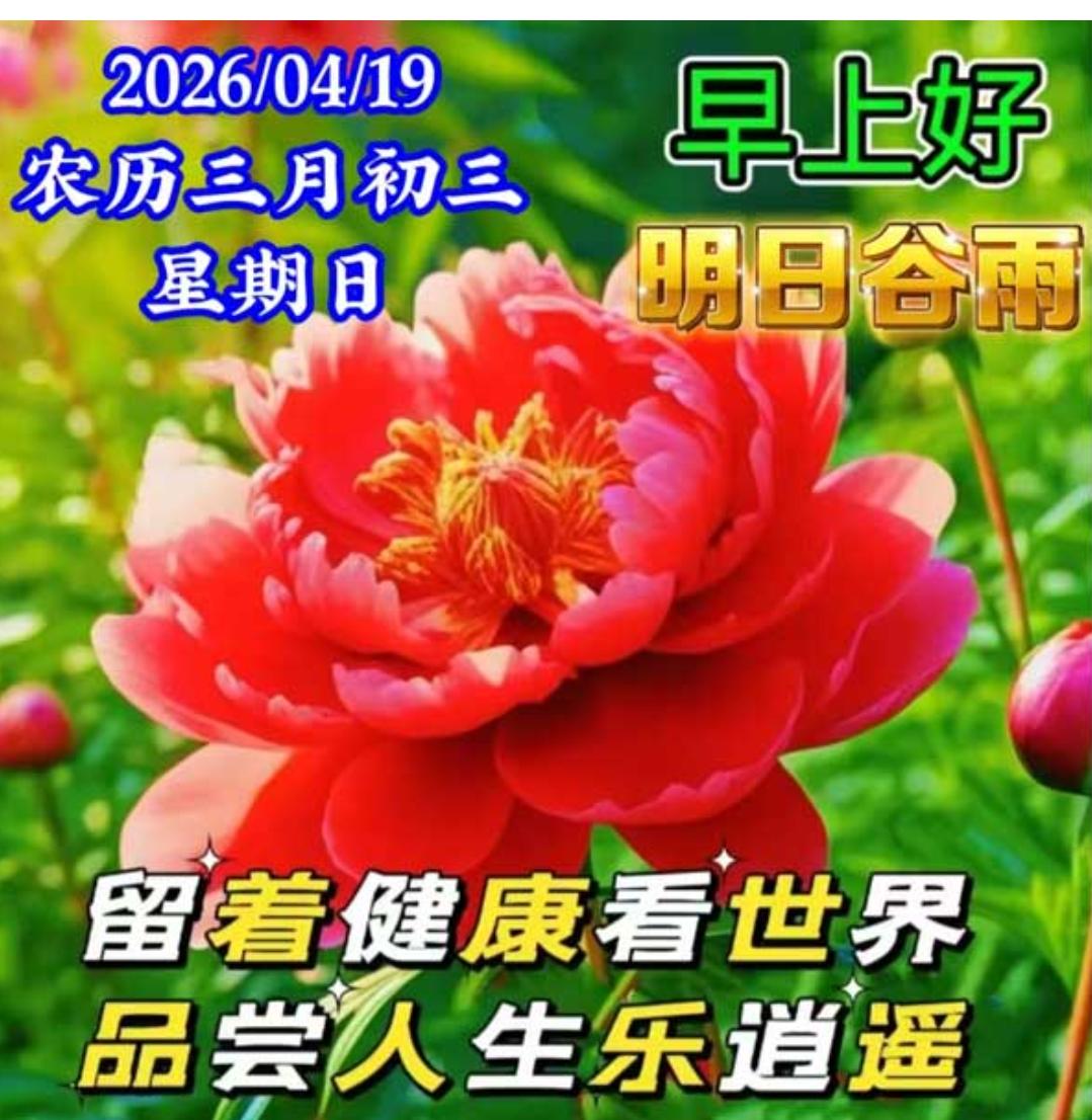 人生百年，相遇是缘；
每天问候，温暖心房；
彼此牵挂，言语不多；
一字一句，友谊