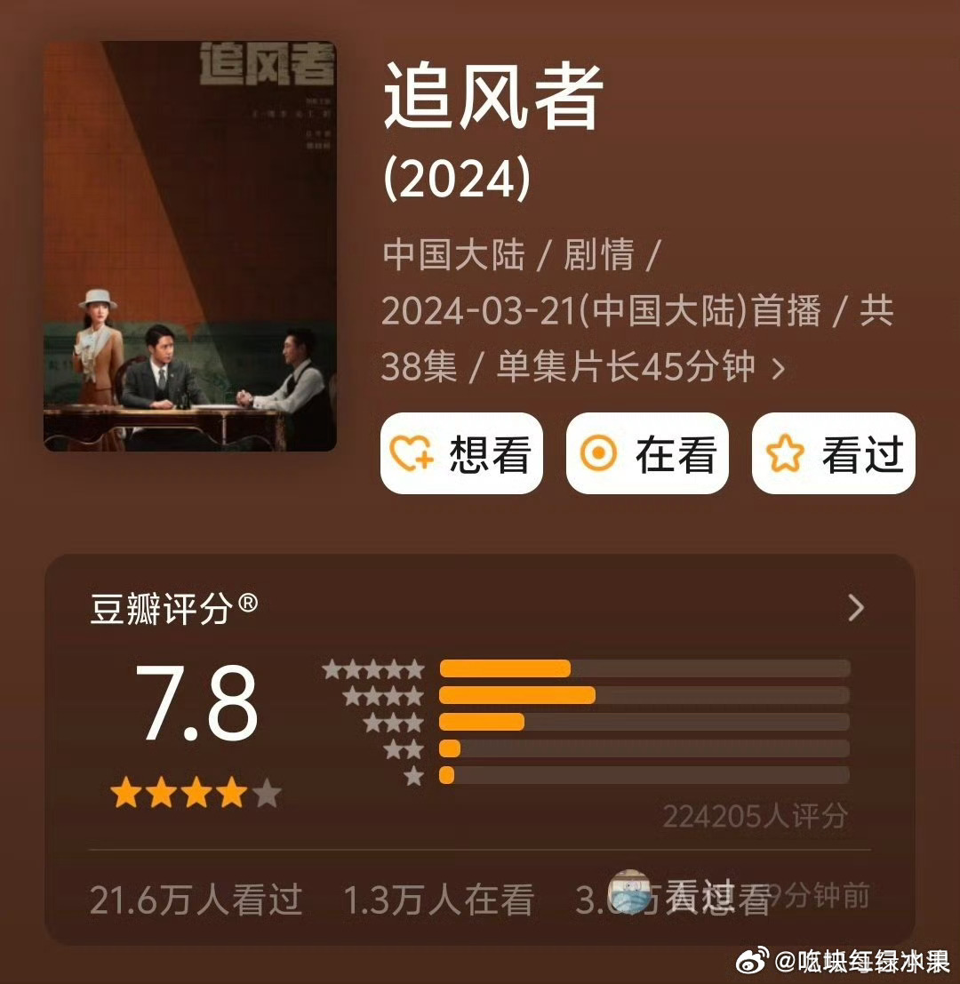 我去 原来王一博主演的《追风者》已经第174轮上星了 也提名了白玉兰 这是不是要