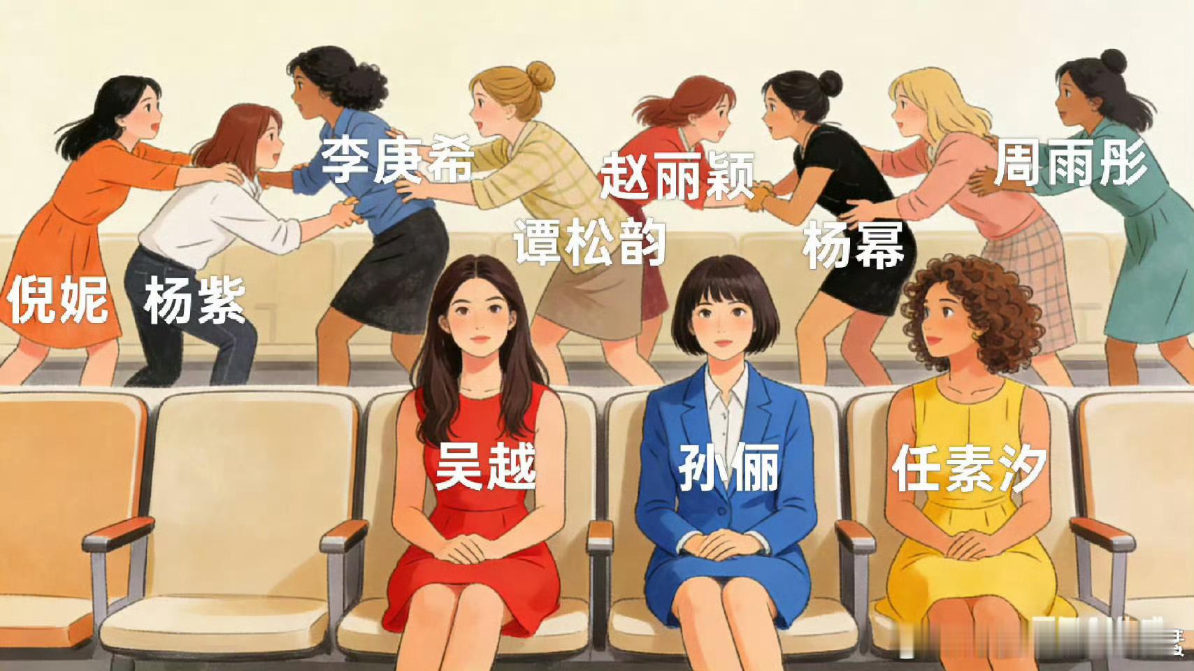 白玉兰女演员这边讨论的好激烈哦 