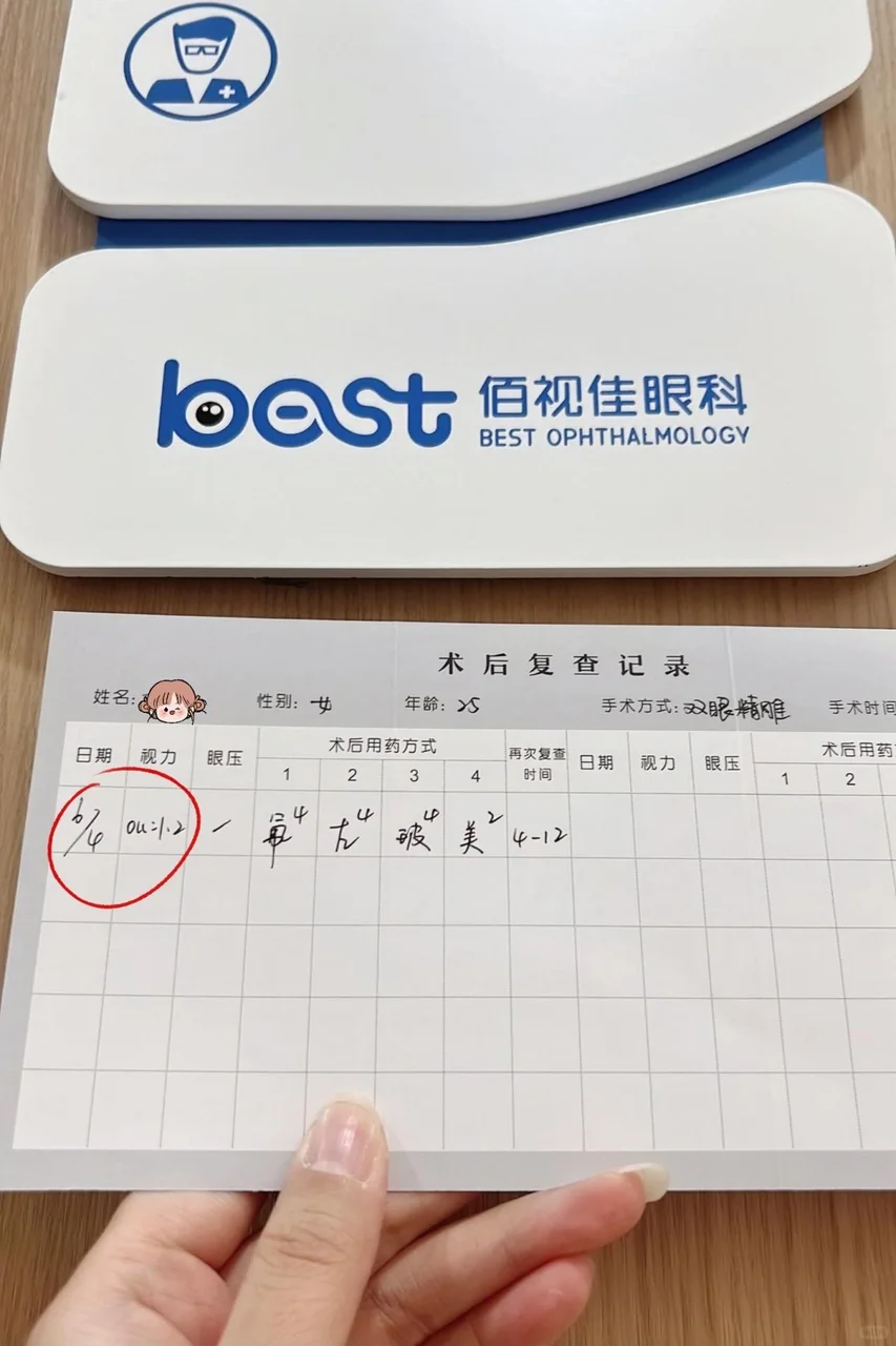 戴了10年的眼镜，终于在武汉佰视佳摘掉啦
