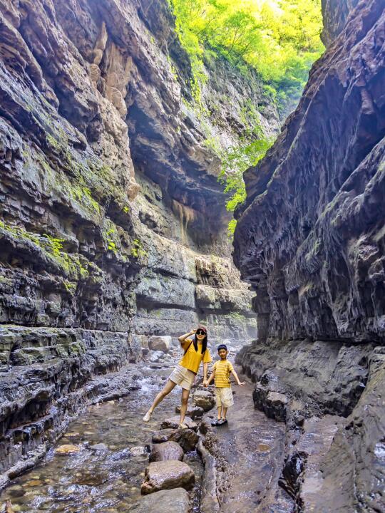 比市区低8℃‼️0️⃣难度徒步溪流峡谷💦宜老幼