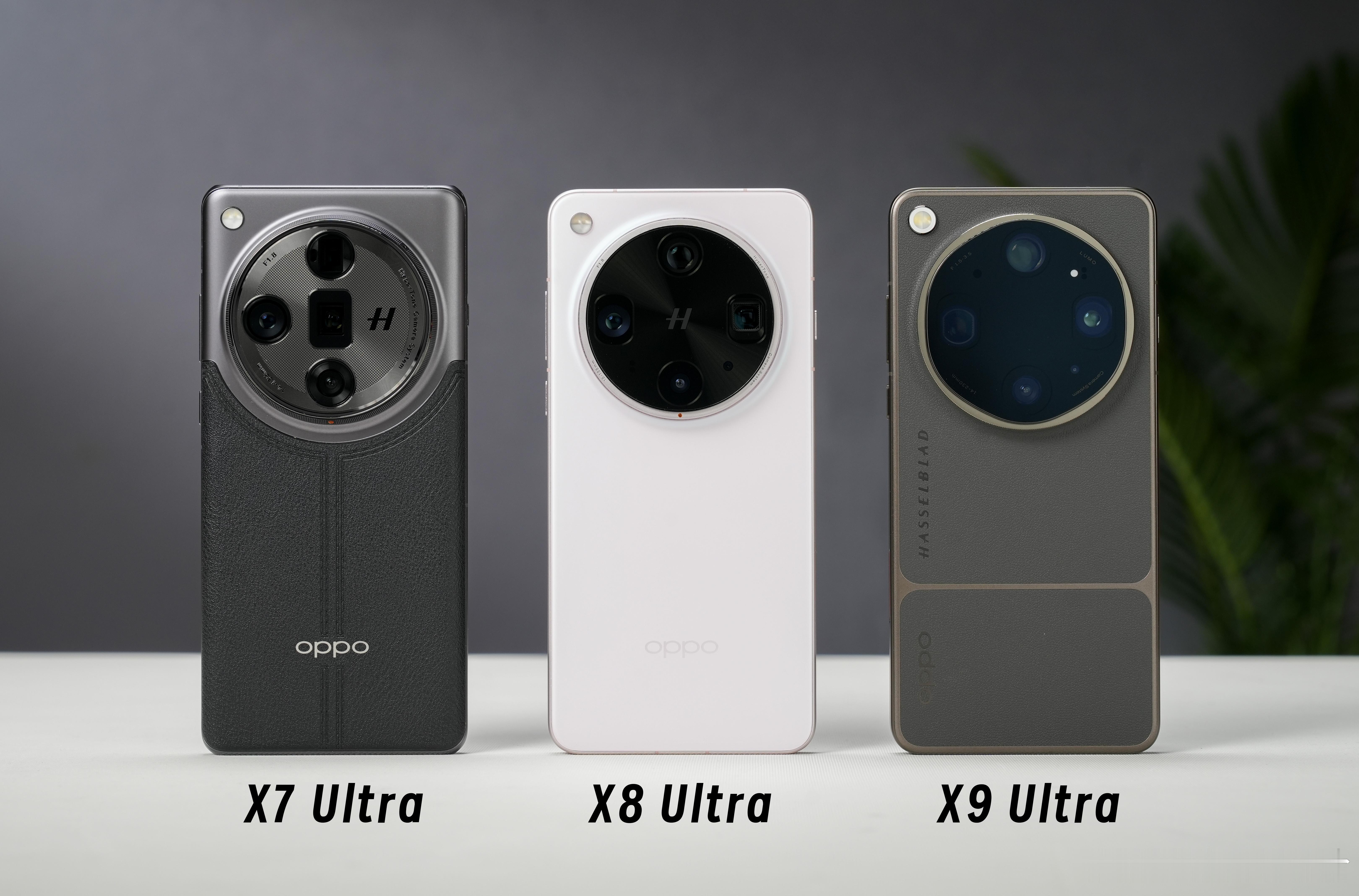 绿厂三代Ultra同框，你更喜欢哪台的设计？  OPPOFindX9Ultra今
