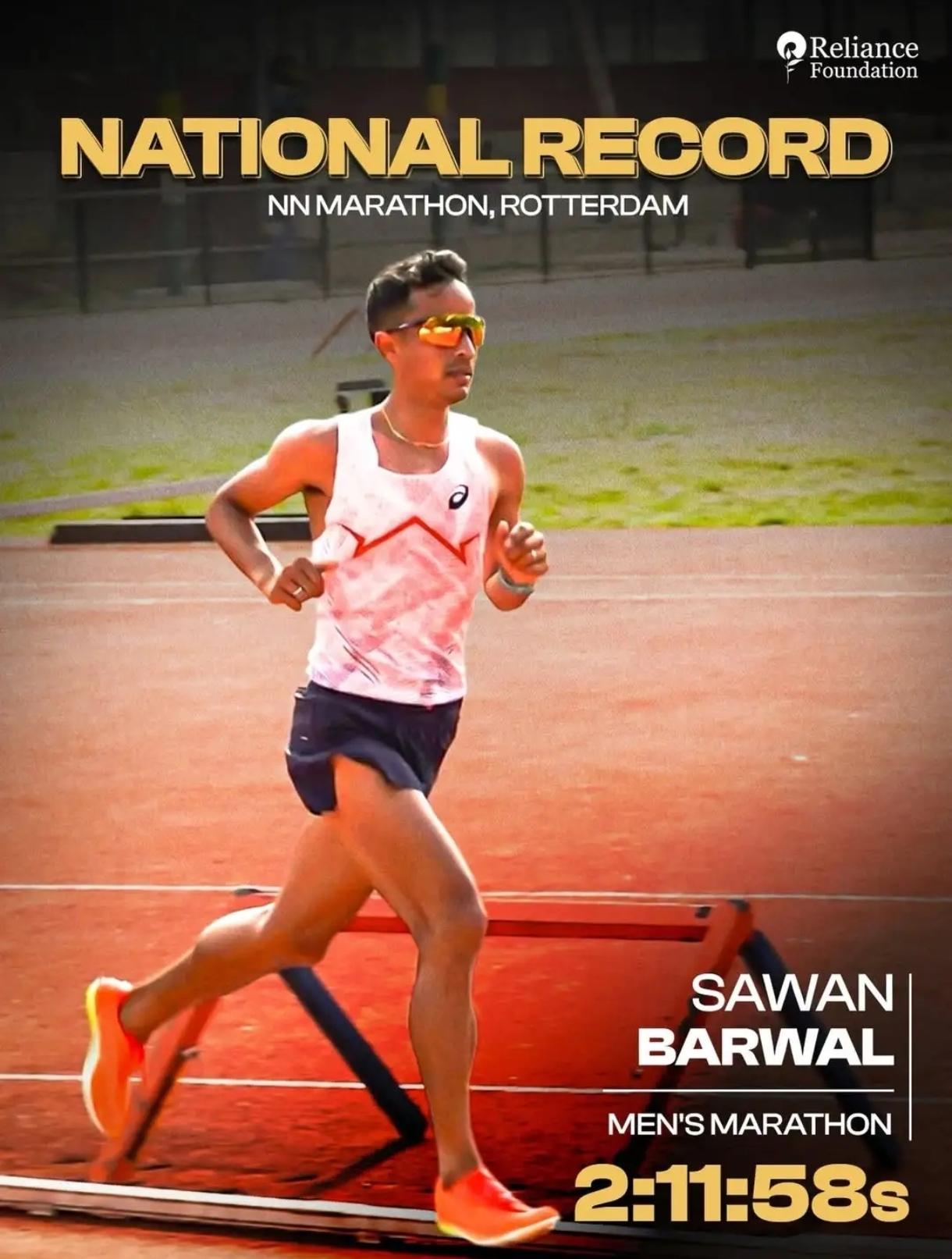 震撼！印度尘封48年的马拉松国家纪录，被彻底打破！
 
鹿特丹马拉松，印度选手巴