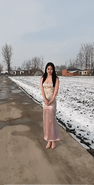 腊月穿裙，美丽冻人，姑娘这是豁出去了。
不过，美丽是自带温度的，同时还可以温暖人