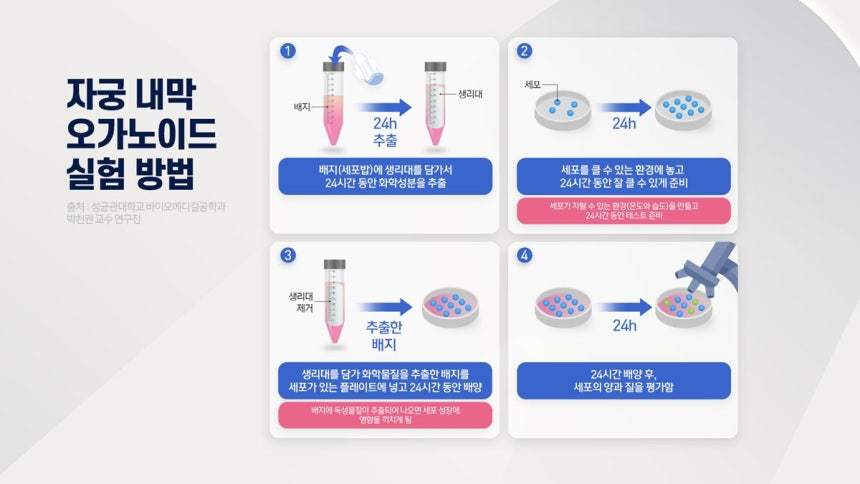 韩国研究实验发现部分卫生巾化学物质导致子宫内膜细胞变形韩国研究组对市场上销售的1