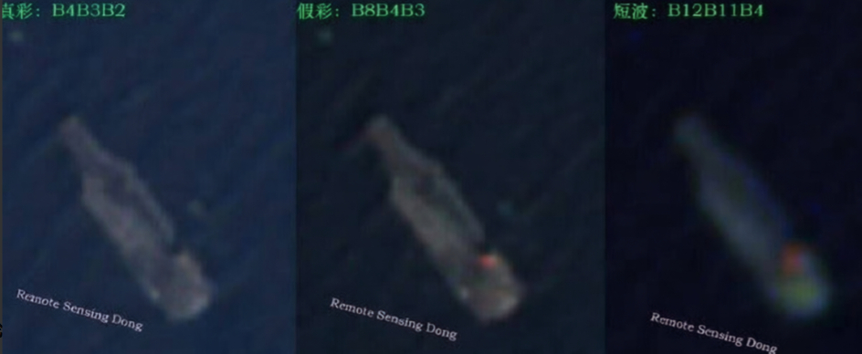 福特号航母火灾并不简单，疑似舱室爆炸起火，卫星照片看的一清二楚！最近闹得沸沸扬扬