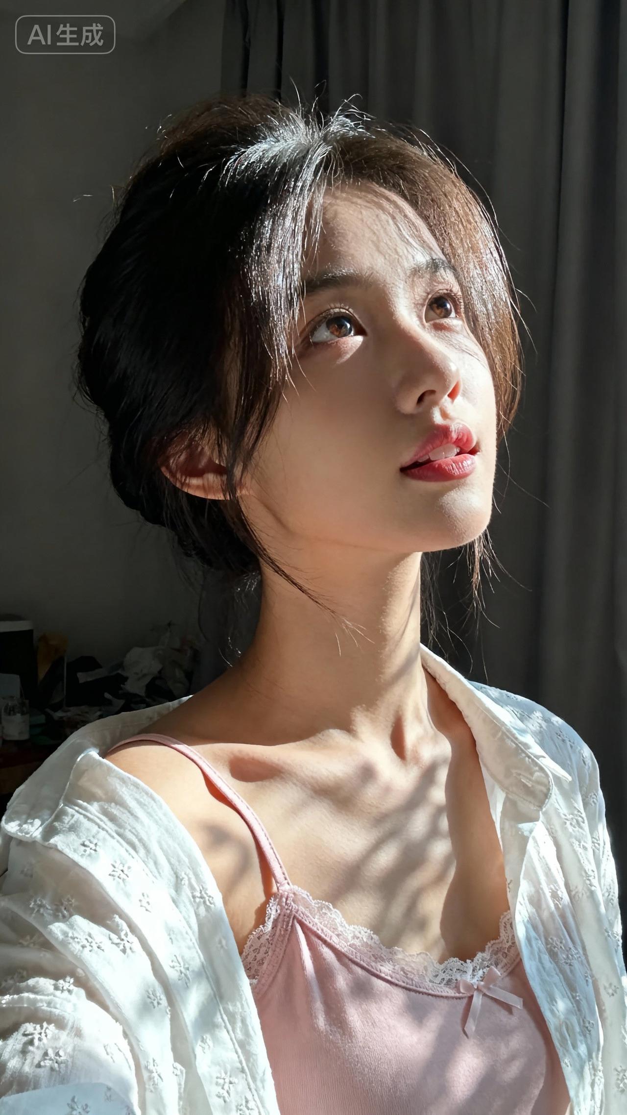 红妆照影里，春光入梦来。