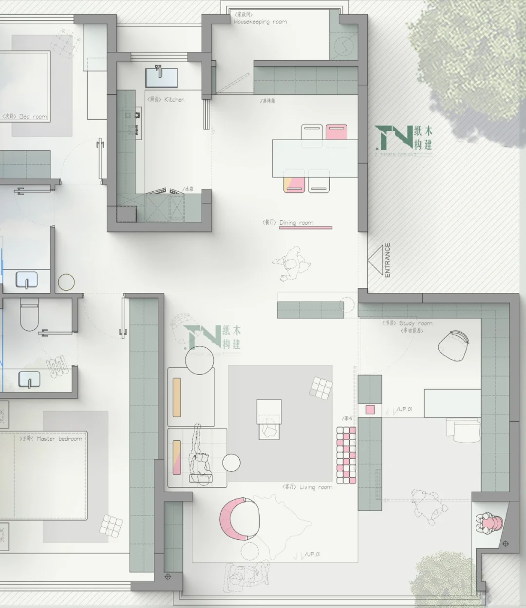 户型改造｜小学龄家庭可以复刻的客厅