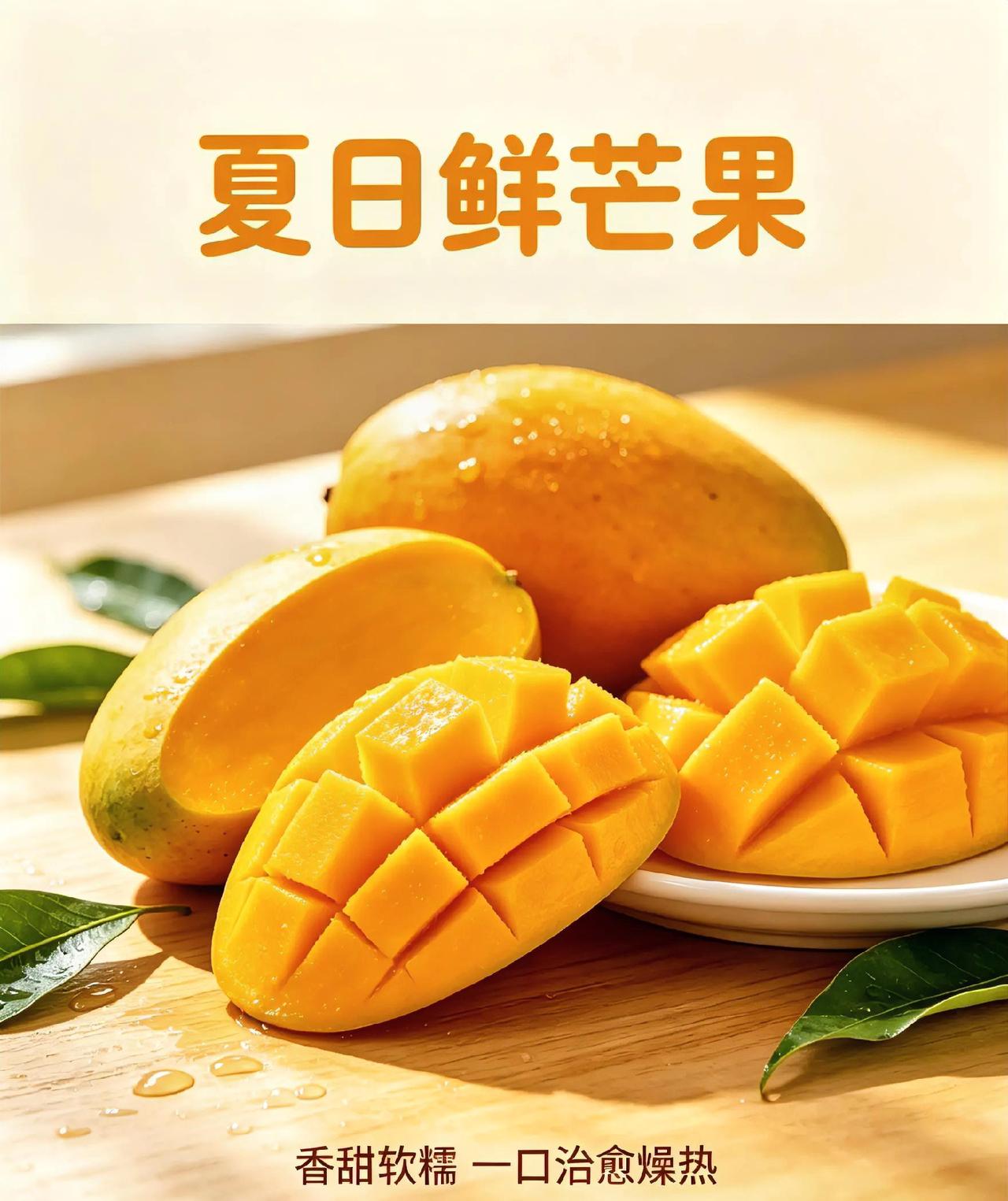 夏日香甜鲜芒果，
一口沦陷的热带美味
 
夏天怎能少得了软糯香甜的鲜芒果！金黄果
