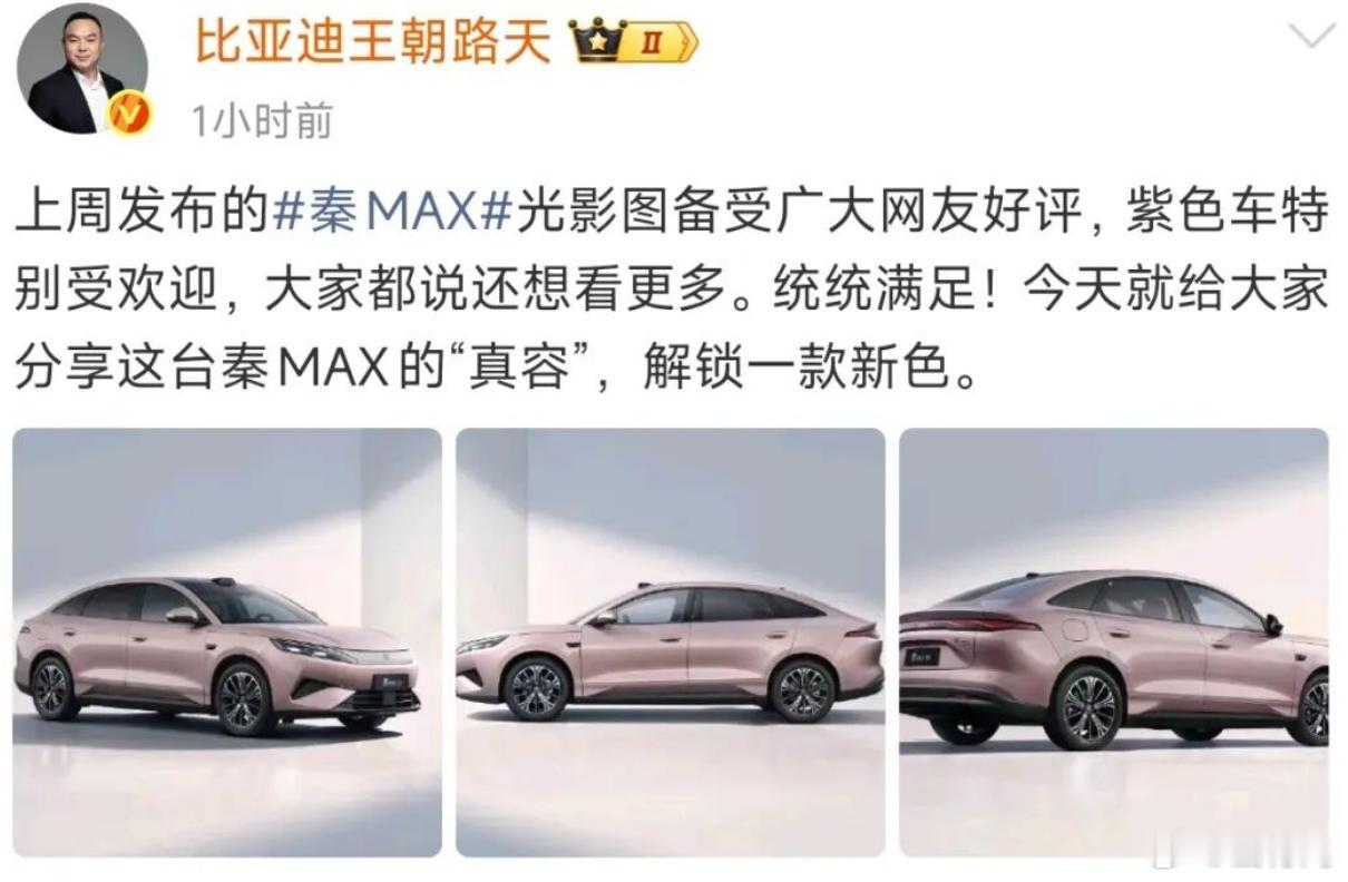 秦MAX 来了，确实有点老款汉的那种感觉 