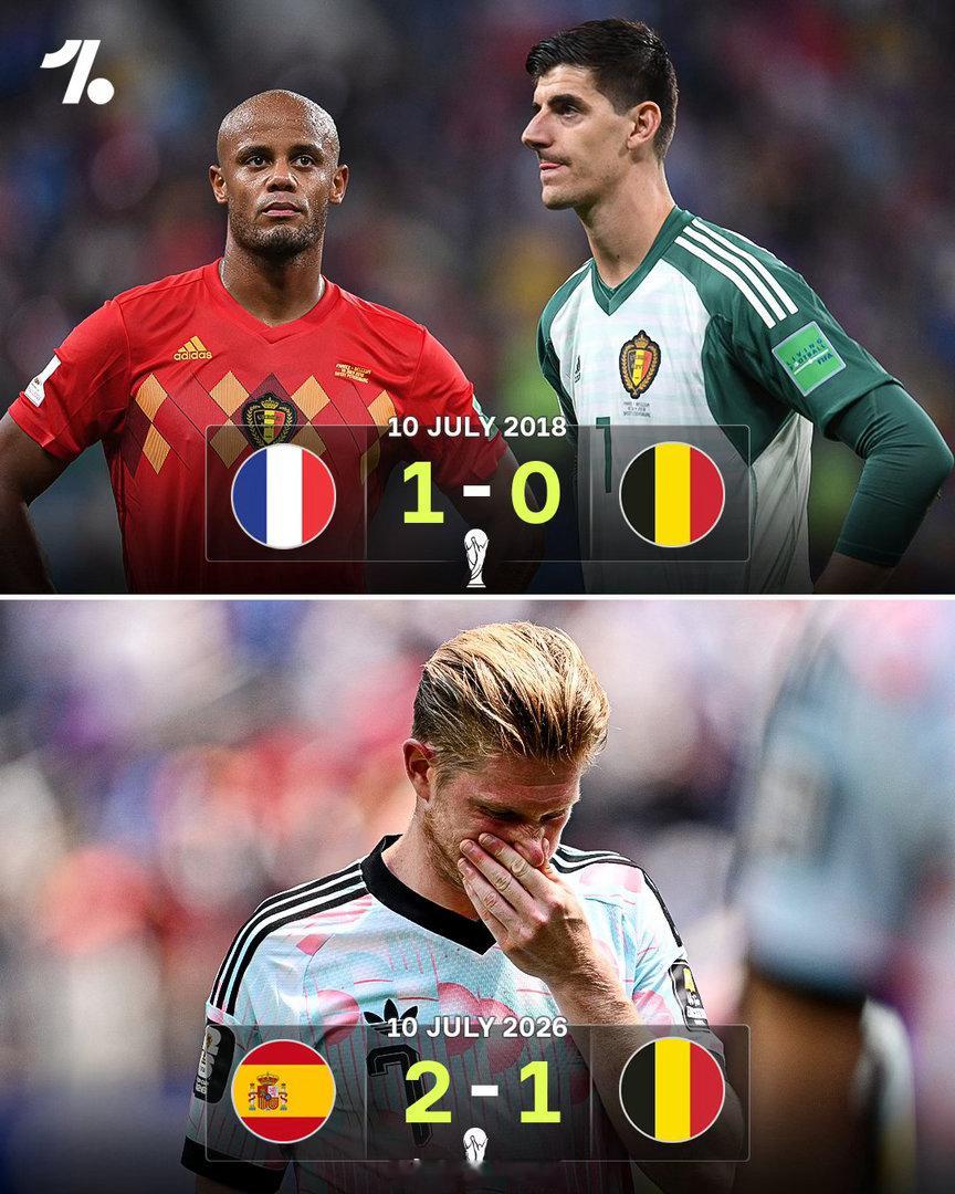 整整八年后的今天。同样的心碎。💔2018年的法国。2026年的西班牙。🇧🇪