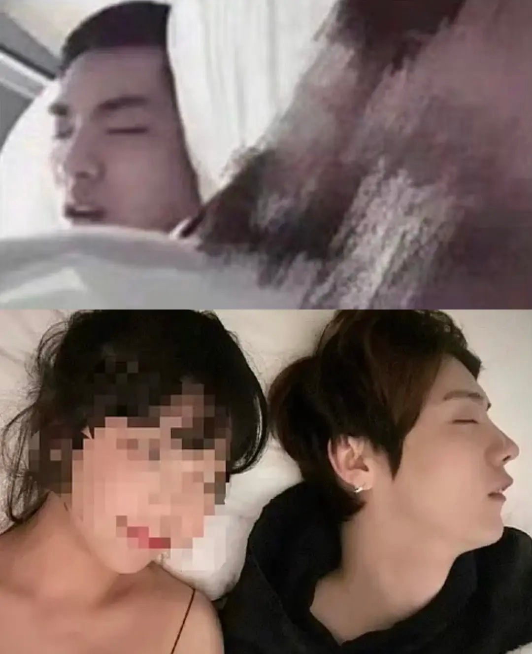 iamroosie 口呼吸 我的关注点在于，男明星被爆之后发的🛏️照，怎么都是