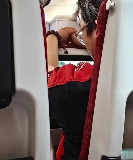 向佐向佑聊天记录刷到这个热搜还挺意外的，网友坐飞机偶遇向佑，随手拍到他跟向佐的微