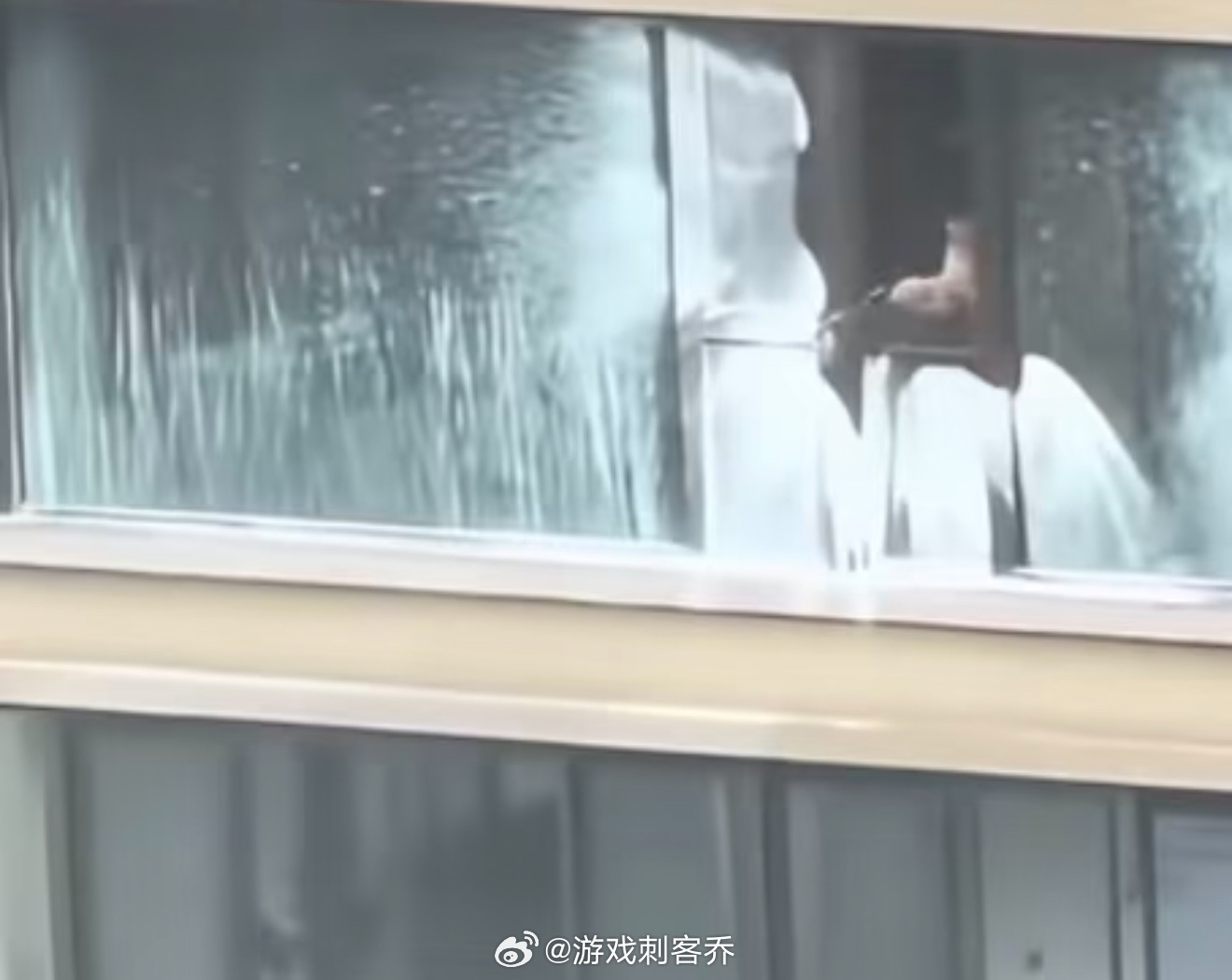 第一次见有人撸台风羊毛白海豚 上班人怎么能聪明成这样子？台风来了都得要薅一把，大