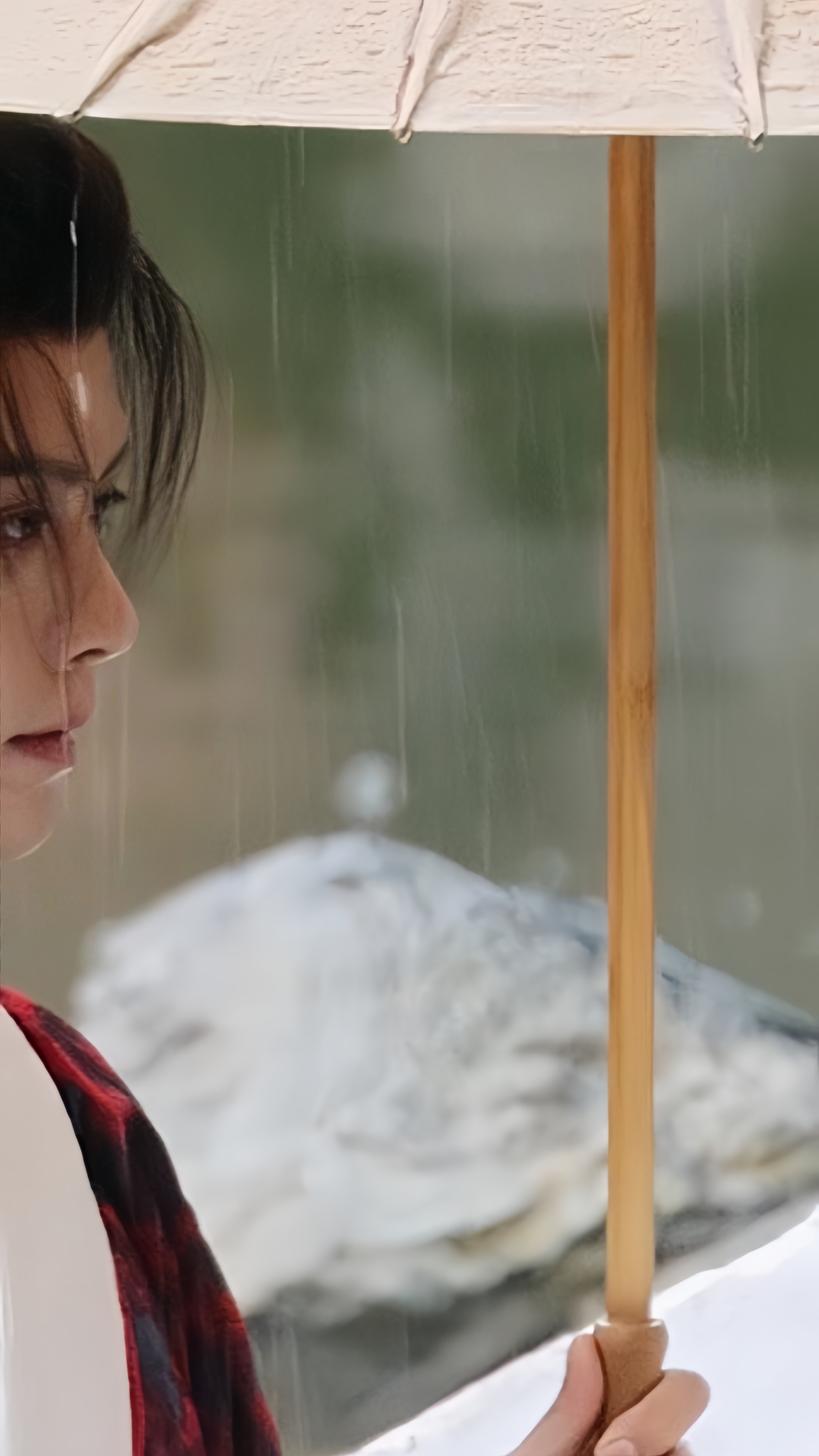 伞遮尘俗，侧见风骨. 