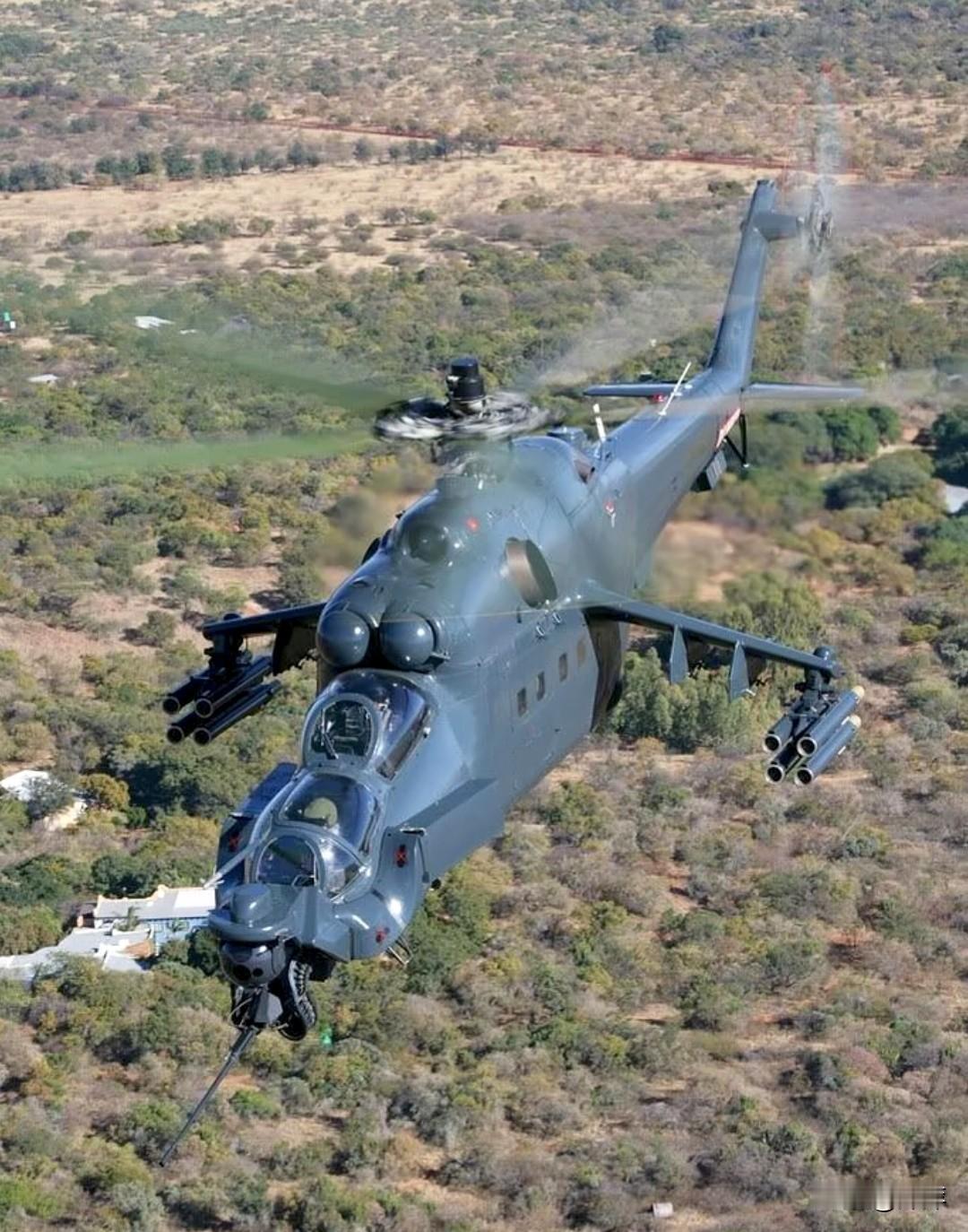 苏联米里设计局研发的米-24“雌鹿”武装直升机，1972年正式服役，至今仍在全球