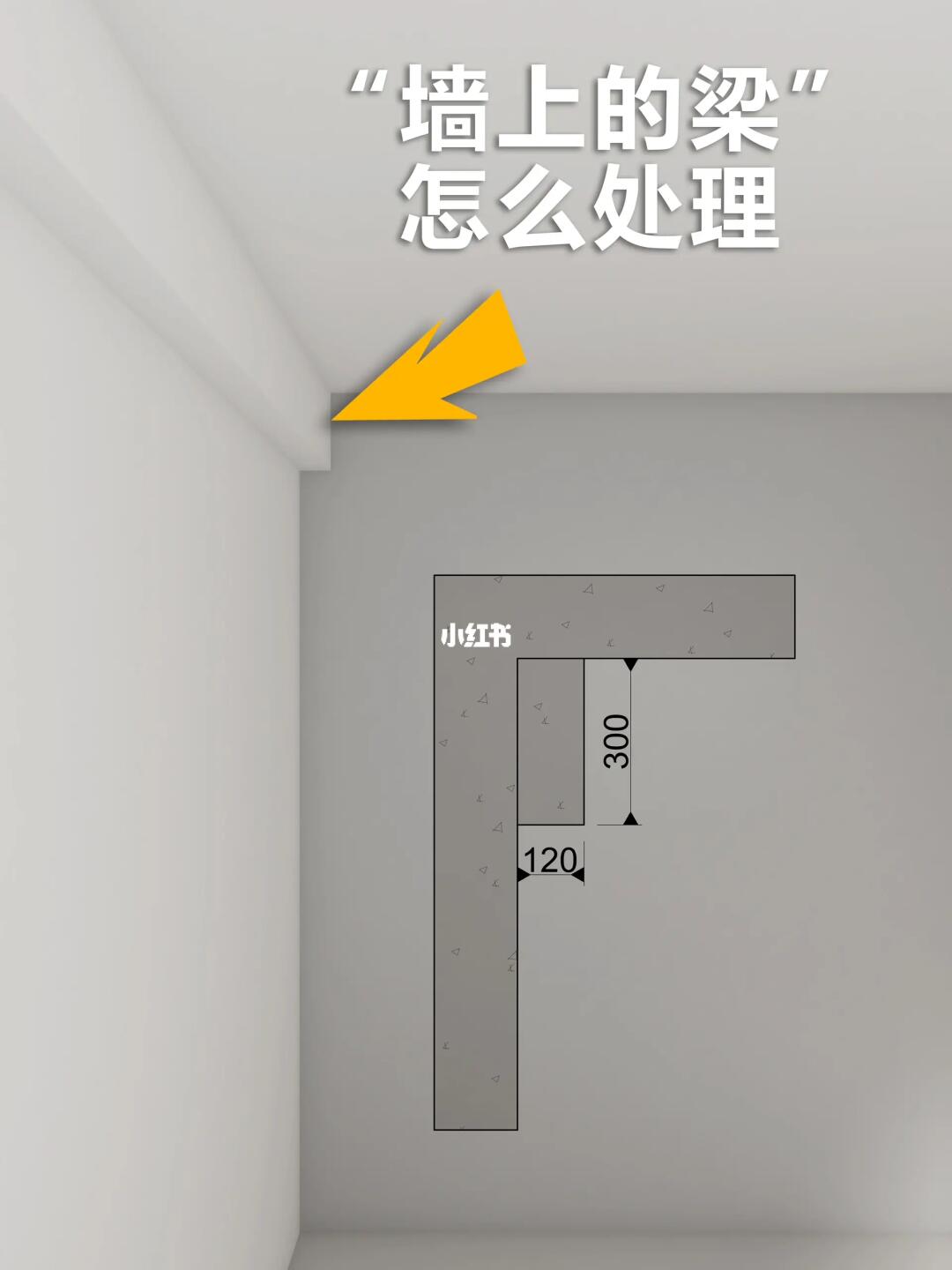 墙上的梁如何处理