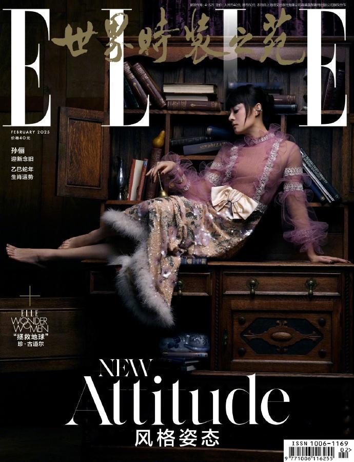 孙俪ELLE2月刊封面  内娱不能没有孙俪！ELLE2月刊封面美出新高度，为内娱