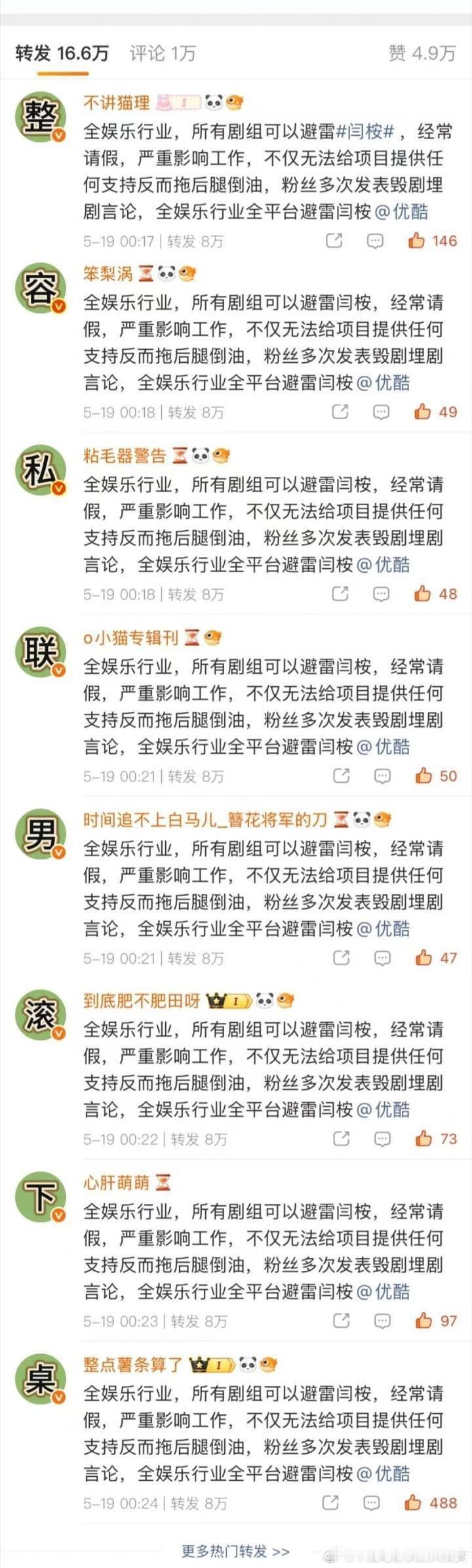 闫桉和田曦薇的⭕发区。。。。 