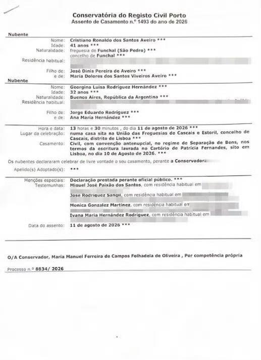 C罗若离婚乔治娜每月将获10万欧元C罗若与乔治娜分手，每月需支付10万欧元据《太