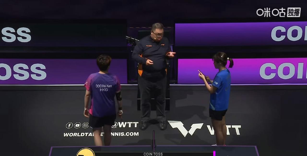 第一局陈幸同🇨🇳11-8先胜杜凯琹🇭🇰 ​​​！
同同在横滨冠军赛得了冠