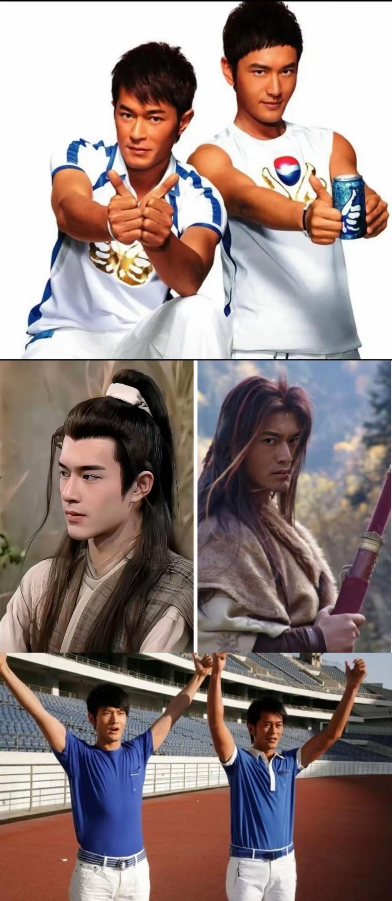 黄晓明说自己和古天乐像，还跟着晒灯晒黑，这事儿细想还真挺有意思。
 
俩人都演过