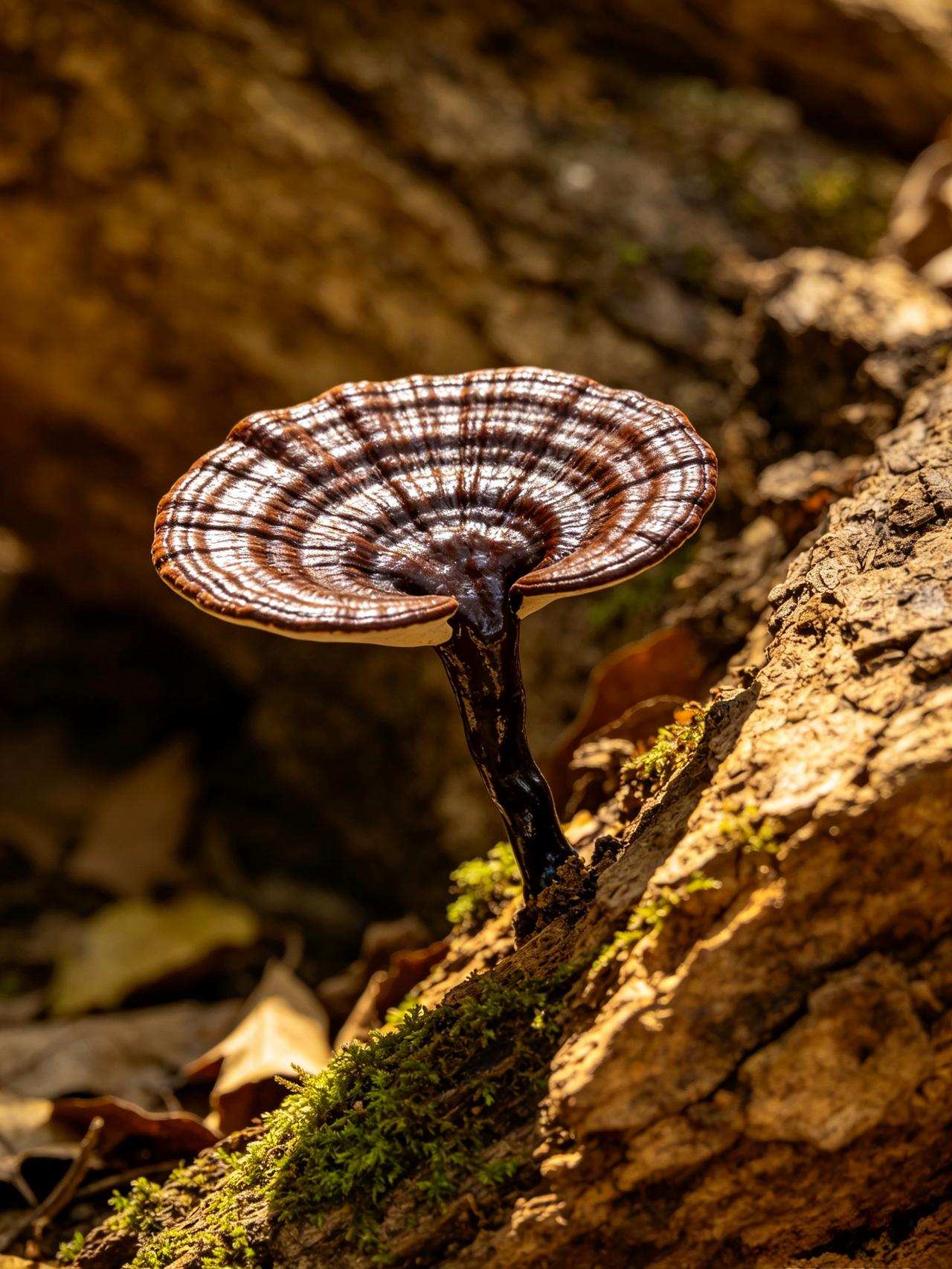 灵芝：藏在草木里的千年灵韵
 
一株芝草，生于幽谷，沐风饮露，历岁经年。在古人笔