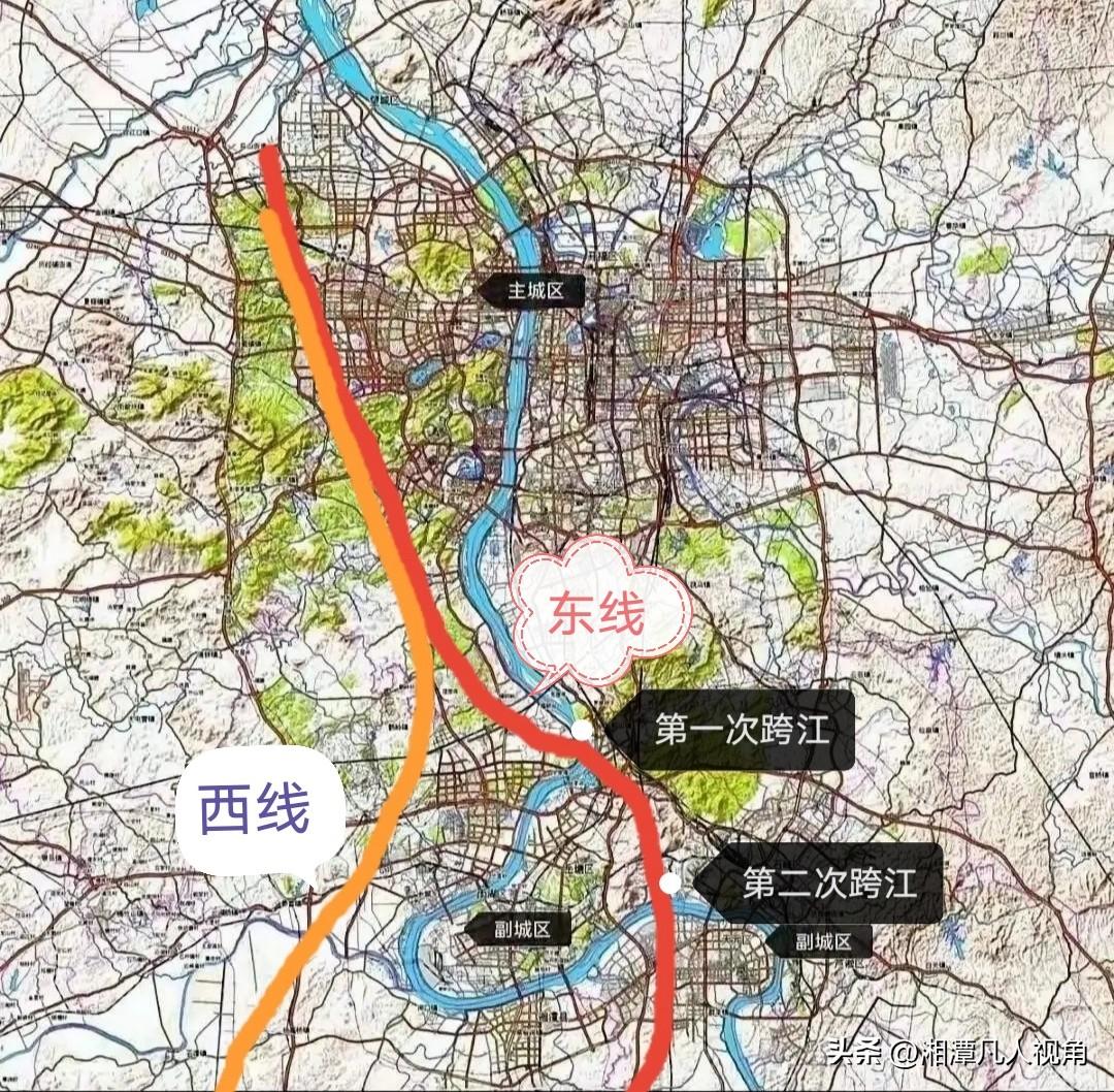 再论长衡城际株潭段，新建两座湘江高铁大桥，划算吗？
根据省里规划，长衡城际过湘潭