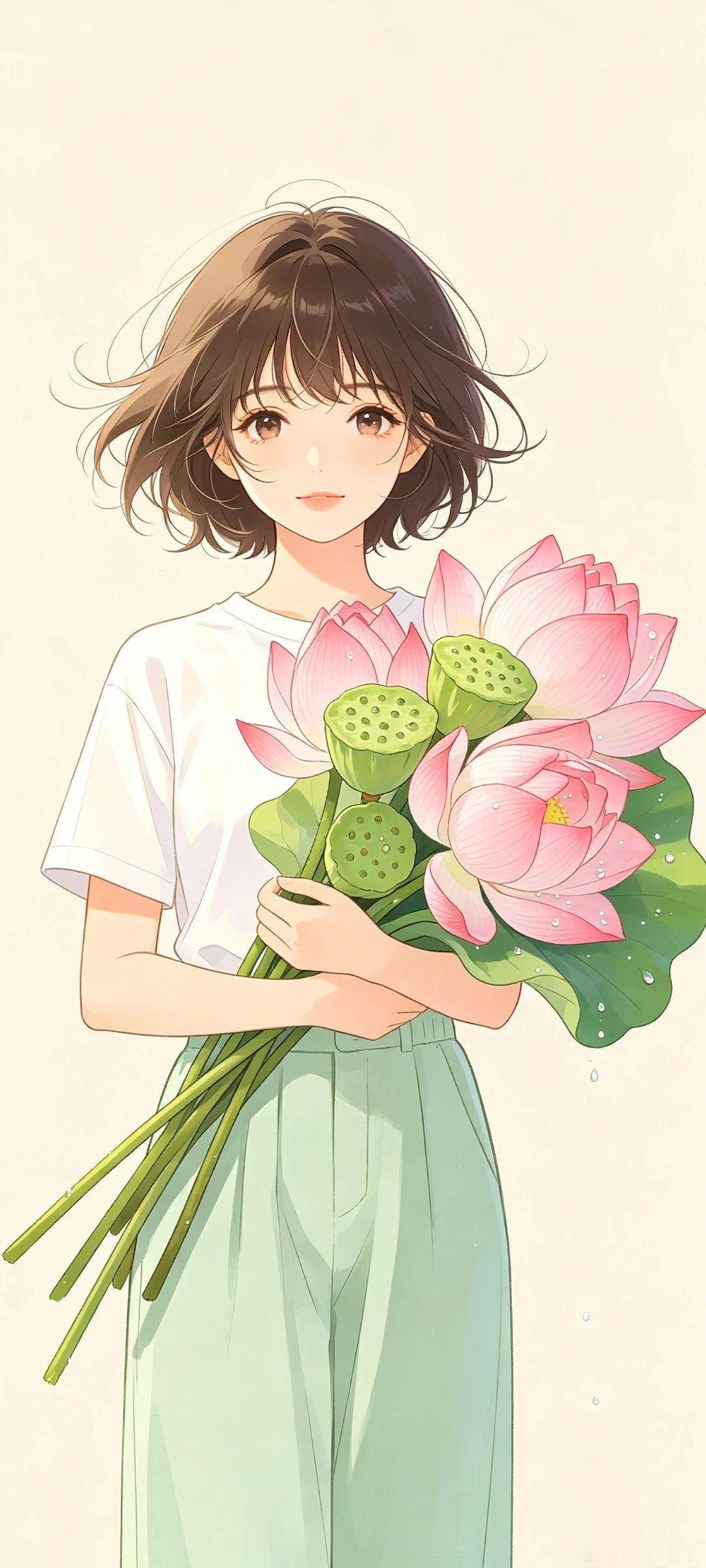 元气少女插画壁纸 