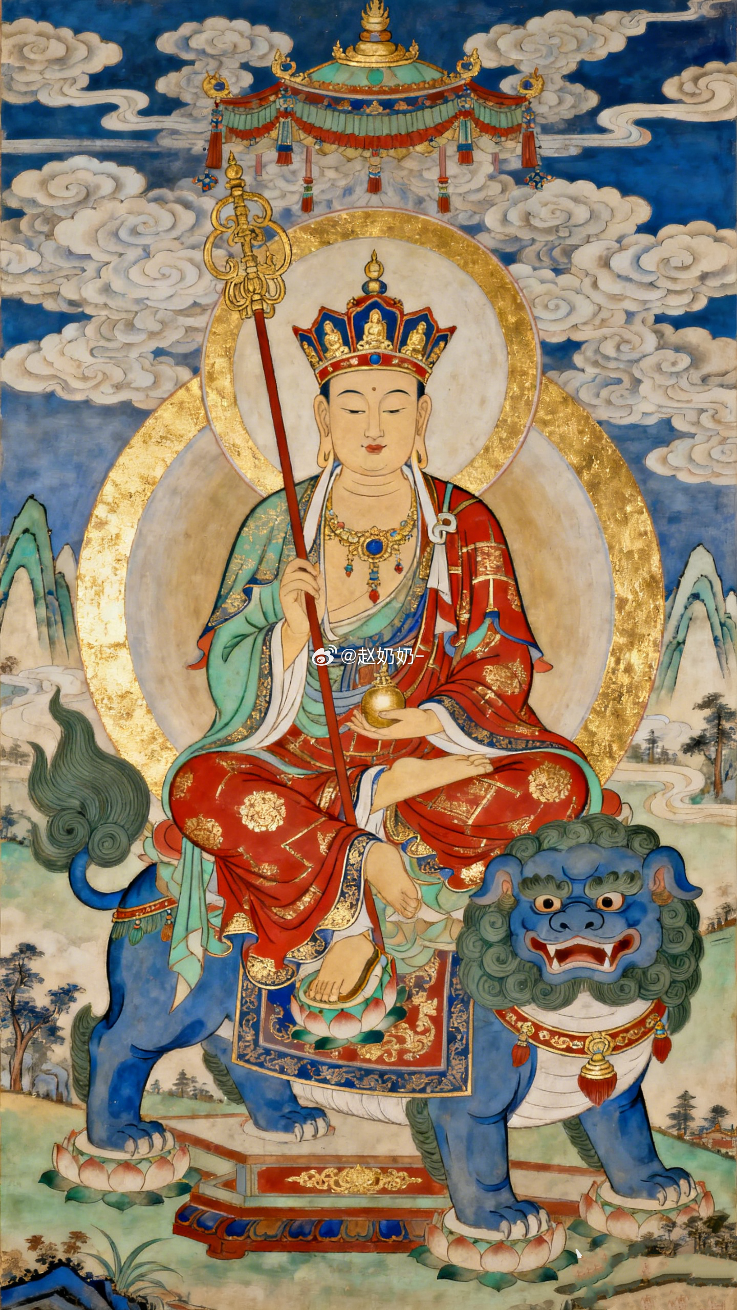 奶奶帮大家祈福 地藏菩萨大愿如海，愿负重前行之人，肩上渐轻，心头渐宽，苦尽自有甘