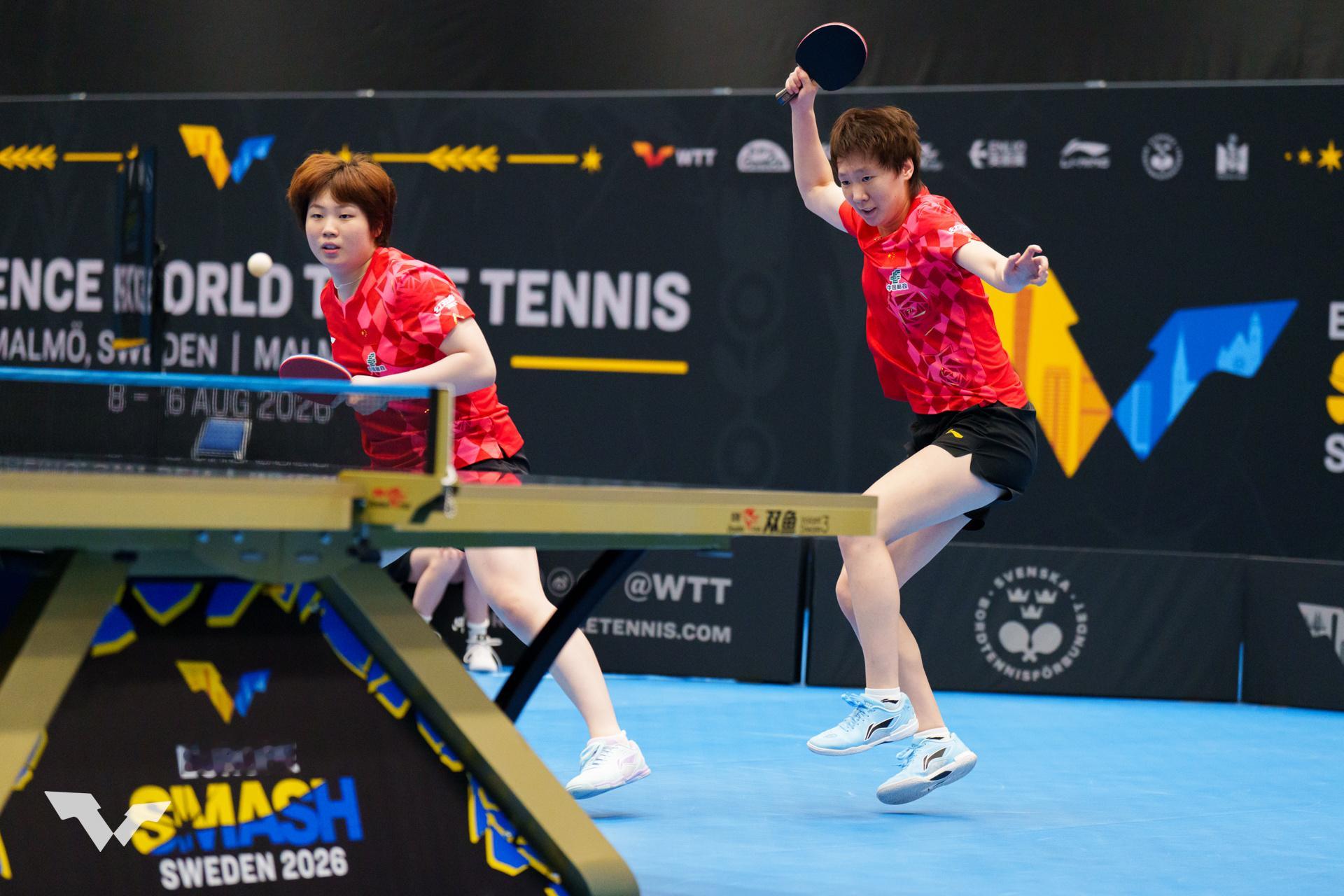 【WTT欧洲大满贯瑞典站2026】｜20260813女双1/4决赛·图片©️WT