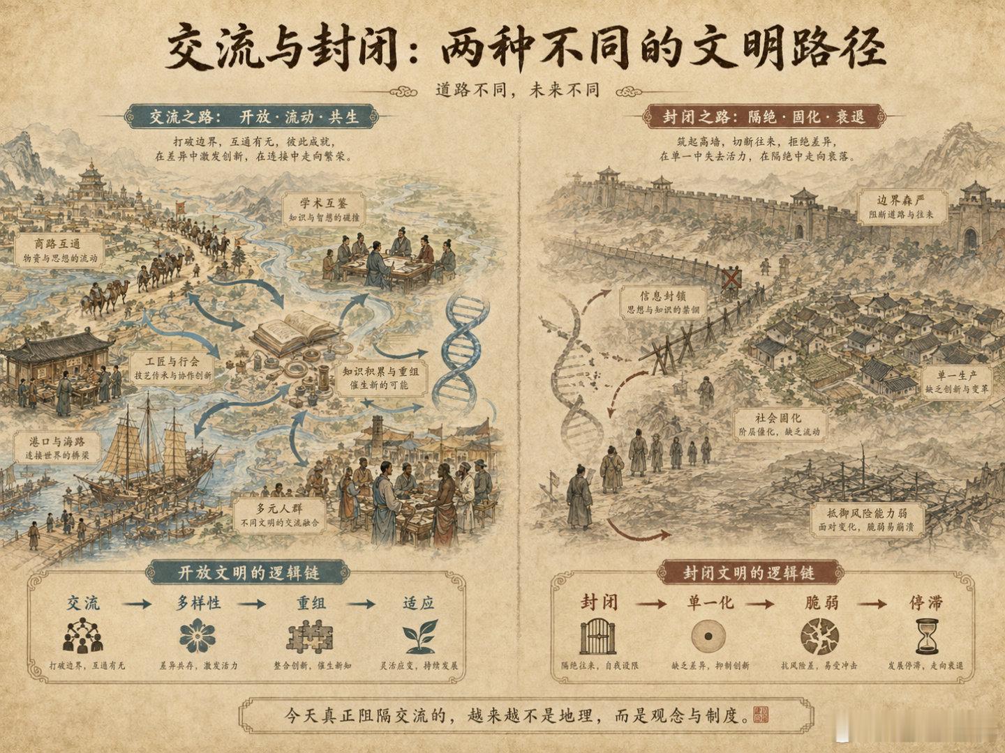 最近我们一直在做古盐道上的聚落、移民通道上的会馆研究。做得越深，我越强烈地感到一