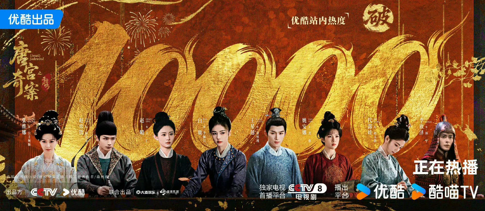 唐宫奇案破万了，还挺快 