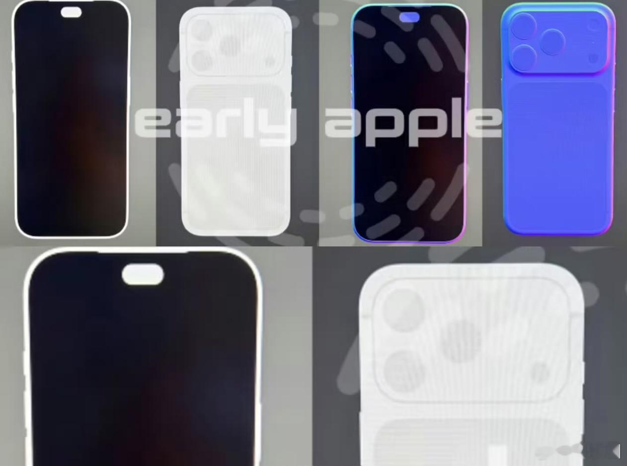 iPhone18Pro渲染图再曝3D结构光进一步屏下设计，再过两年，只剩一个前置