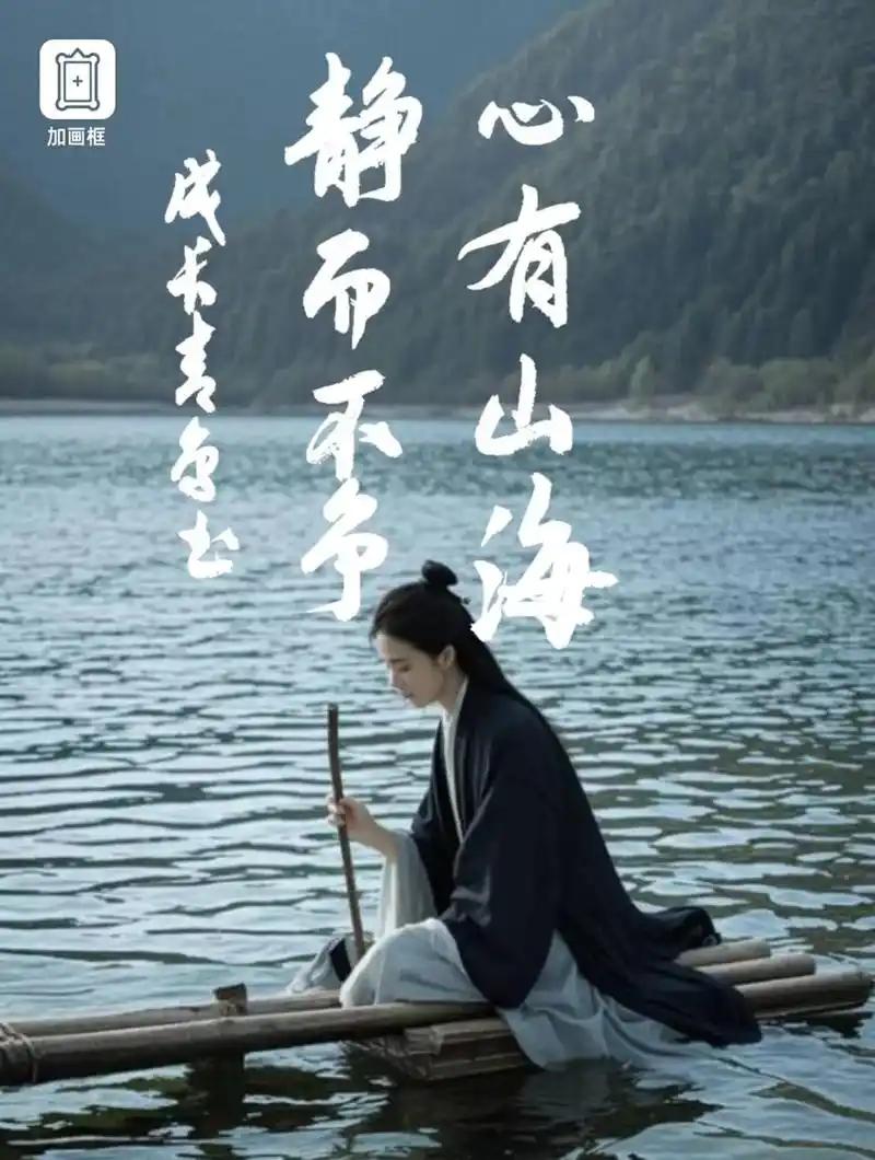 心有山海，静而无边，慢慢来，好戏都在烟火里。

不慌不忙，按时成长，平凡日子也能