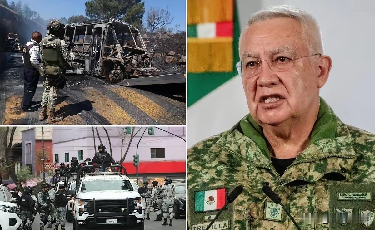 最新消息传来，墨西哥国防部长、军方最高统帅里卡多·特雷维利亚·特雷霍将军，在发布