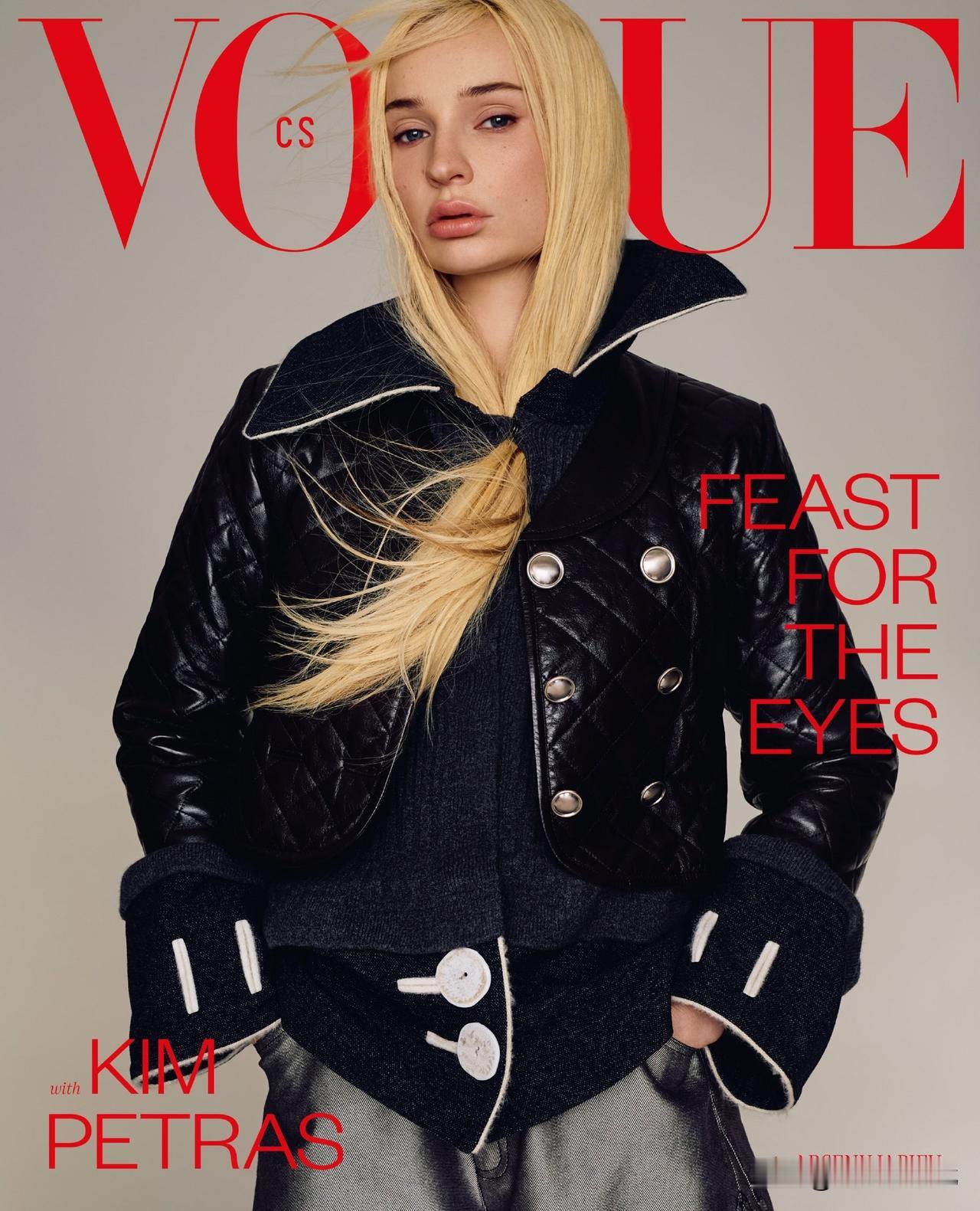 外娱资讯，歌手Kim Petras近日为时尚杂志《VOGUE》拍摄了捷克版202