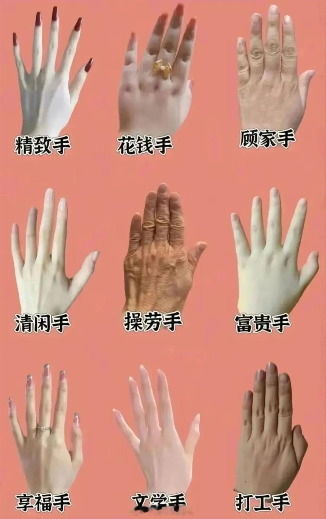 来看看你的手是啥手？我看了我的，打工手