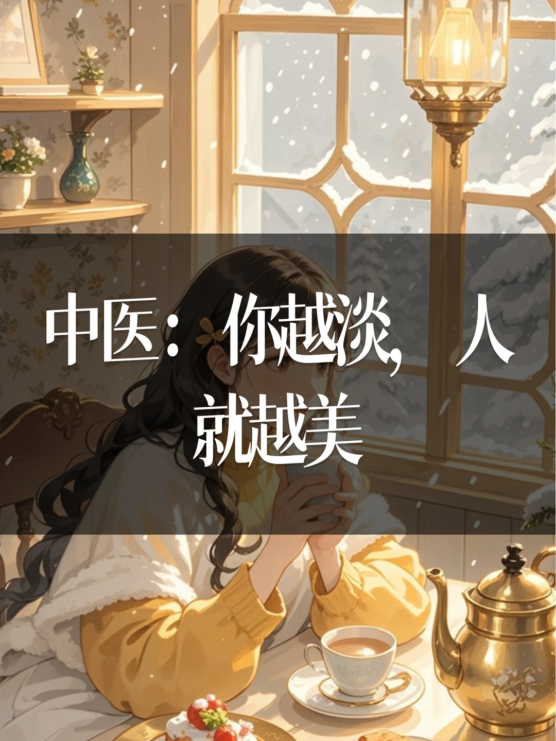 中医：你越淡，人就越美