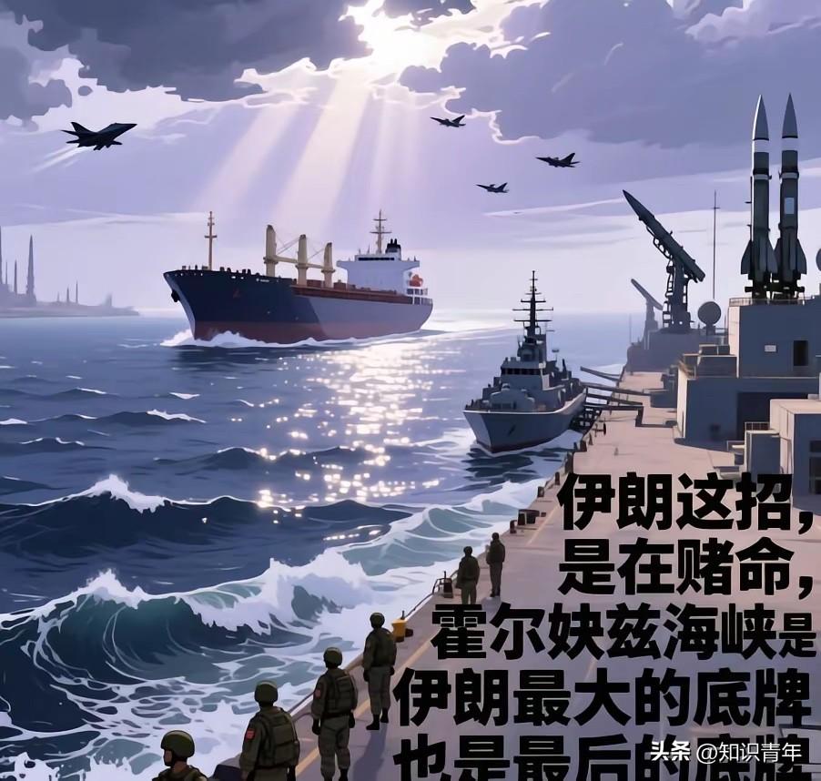 伊朗这招，是在赌命，霍尔木兹海峡是伊朗最大的底牌，也是最后的底牌。每天2000万