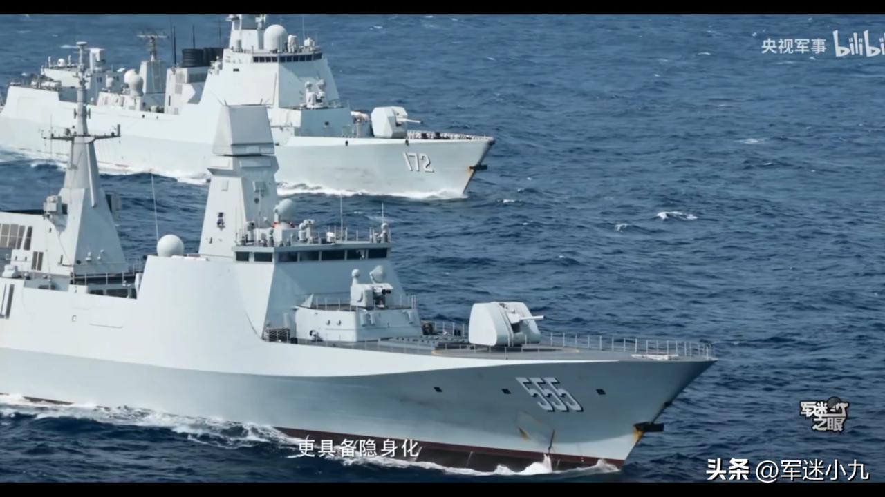 天呐，央视公开054B超高清海上高速航行画面，新青年，感觉就是不一样！

确实没