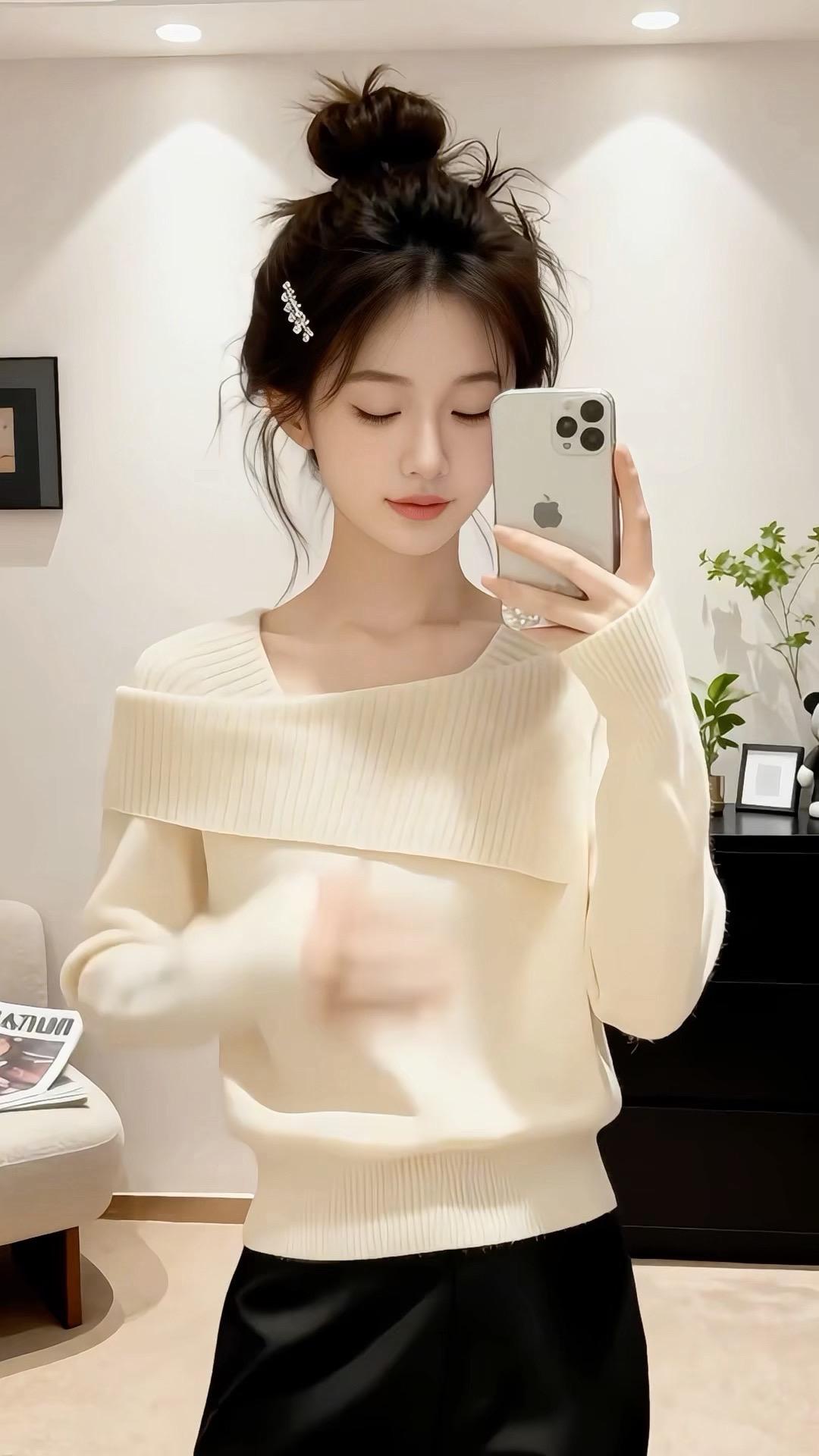 今日穿搭 针织打底 温柔穿搭 上衣穿搭 穿搭