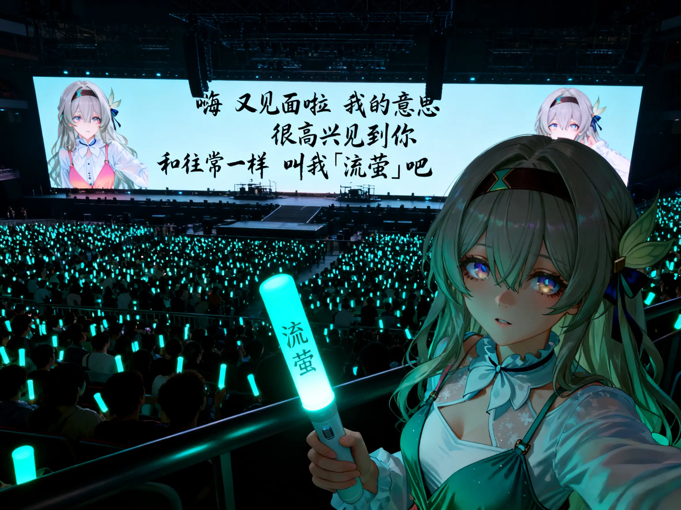 嗨 又见面啦 我的意思 很高兴见到你 和往常一样叫我「流萤」吧