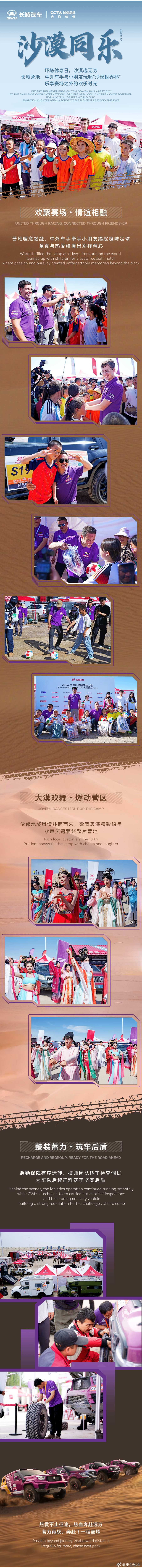 足球邂逅赛车，激情点亮大漠！2026环塔休息日，长城大营上演趣味足球赛，中外车手